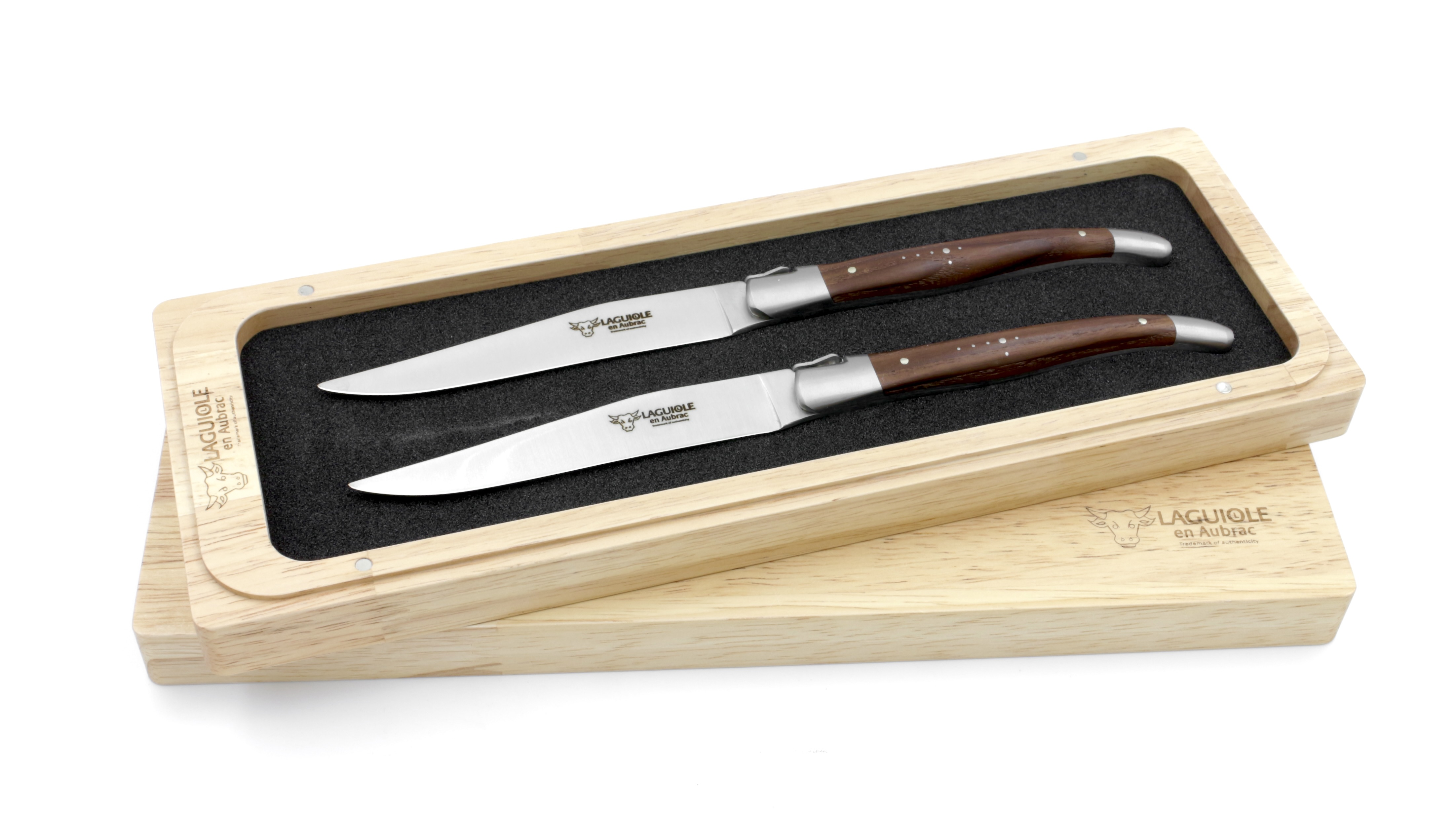 Laguiole en Aubrac Thermo-Esche Laguiole Steakmesser Set 2-tlg.