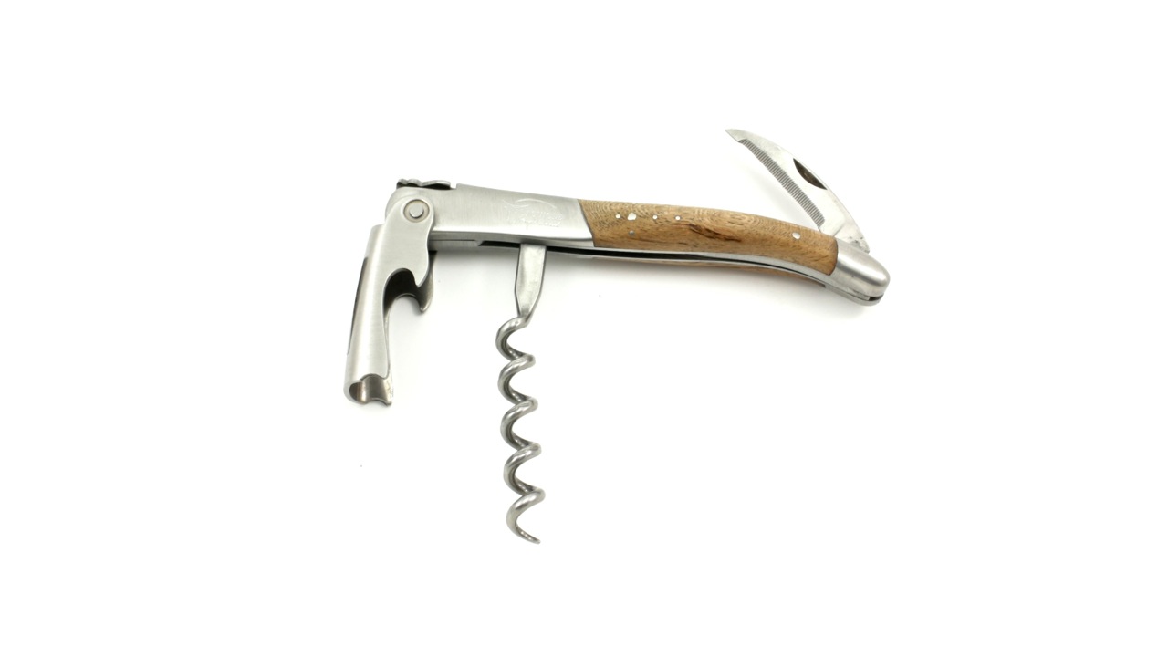 Laguiole Sommeier knife Grand Vins Prstige Barrel oak