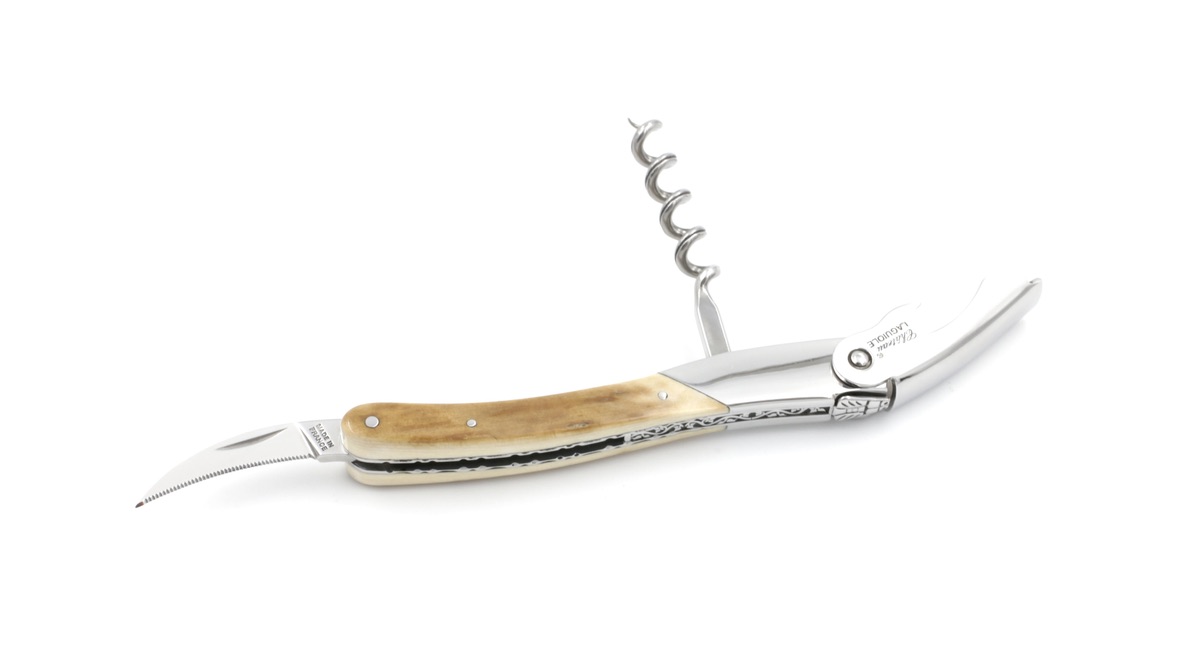 Château Laguiole wine opener exclusive edition mammoth ivory crust