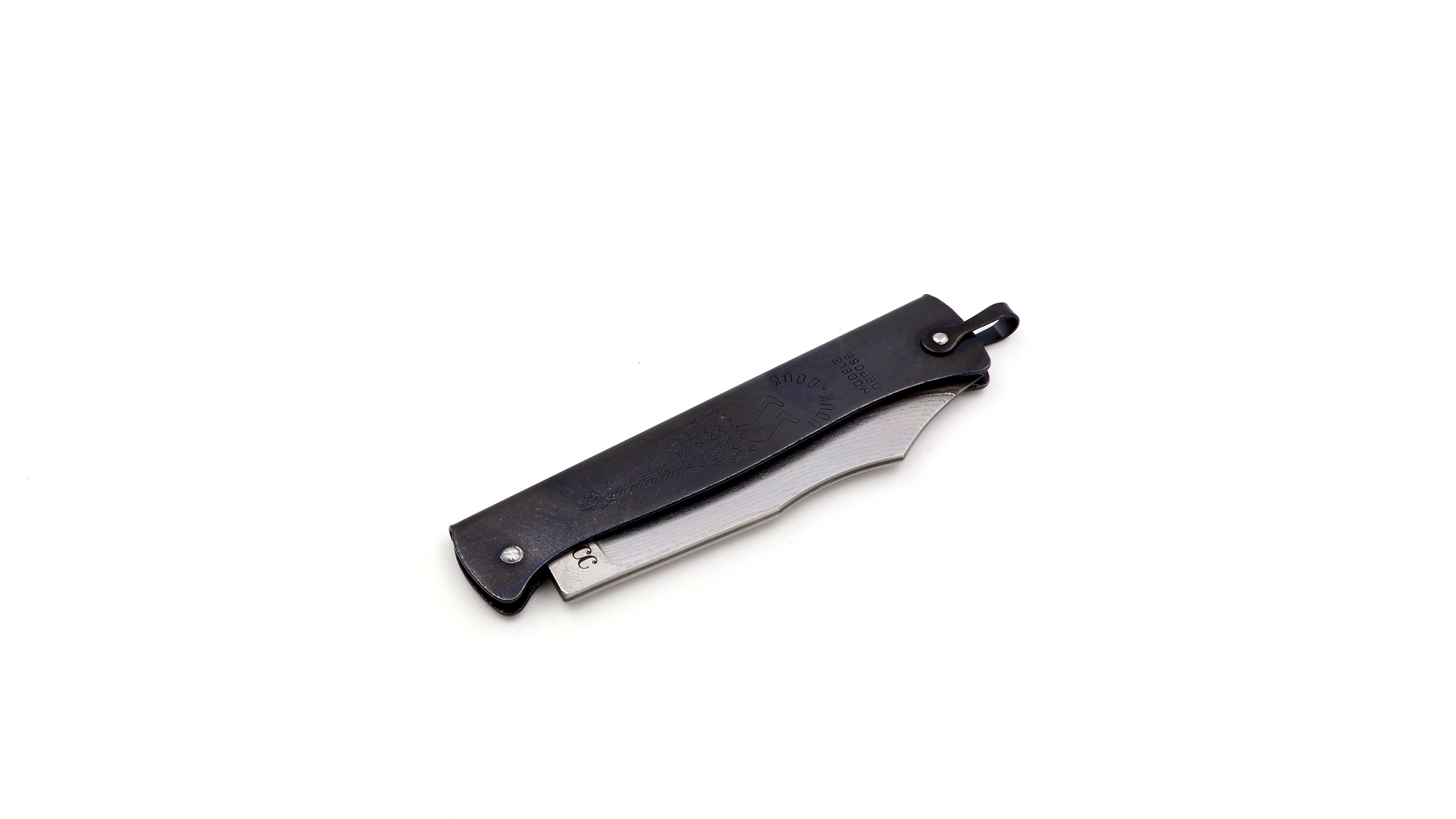 Cognet DOUK-DOUK knife 11 cm TAKEFU VG10 damascus burnished black