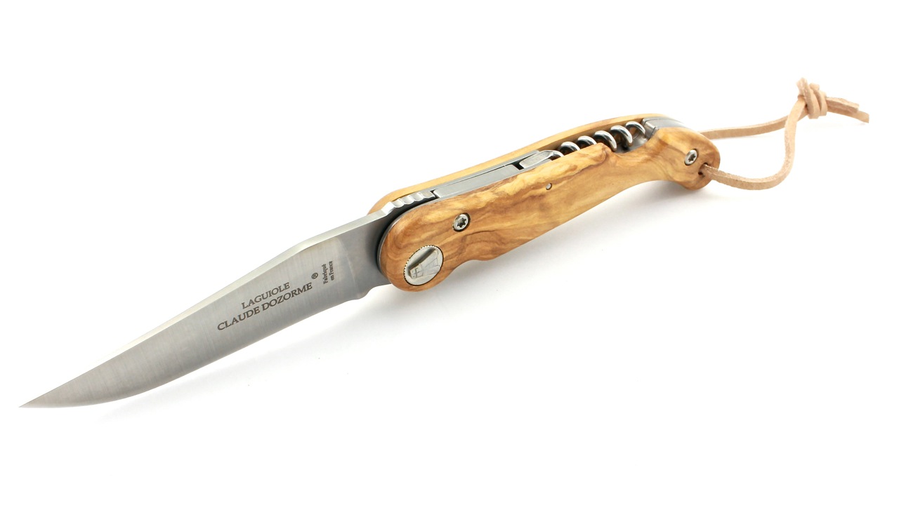 Dozorme-Baroudeur-Olive-Kork-5 Claude Dozorme Laguiole Baroudeur Olive