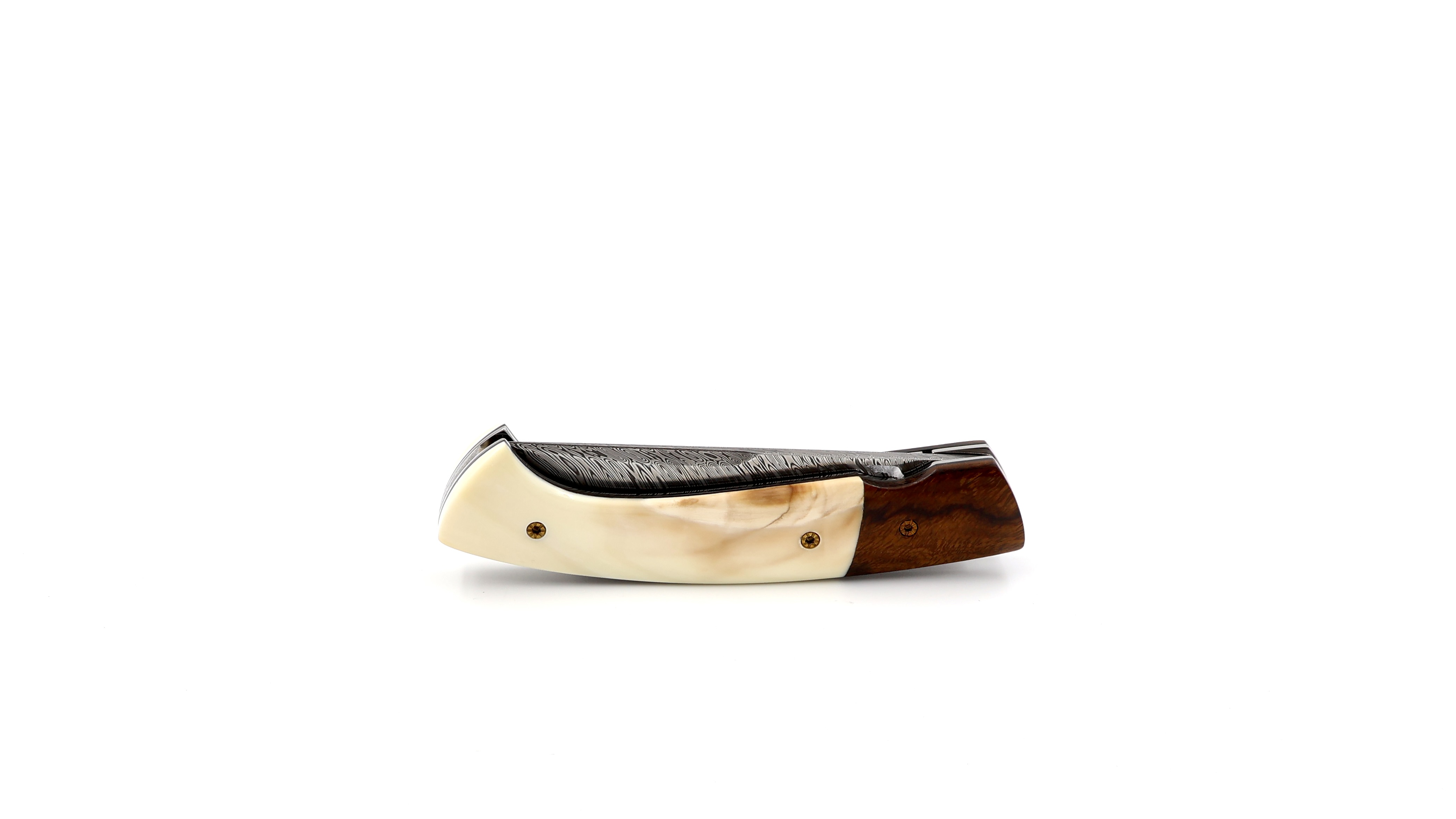 MANU LAPLACE 1515 ironwood/warthog ivory damascus blade