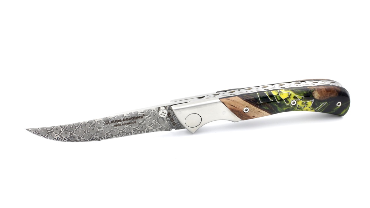 46B2EA39-174C-429B-8C5E-3D7CFD1E6EF9_1_105_c Claude DOZORME EOK Mister Blade Jagdmesser stabilisierter Weinstock Damastklinge