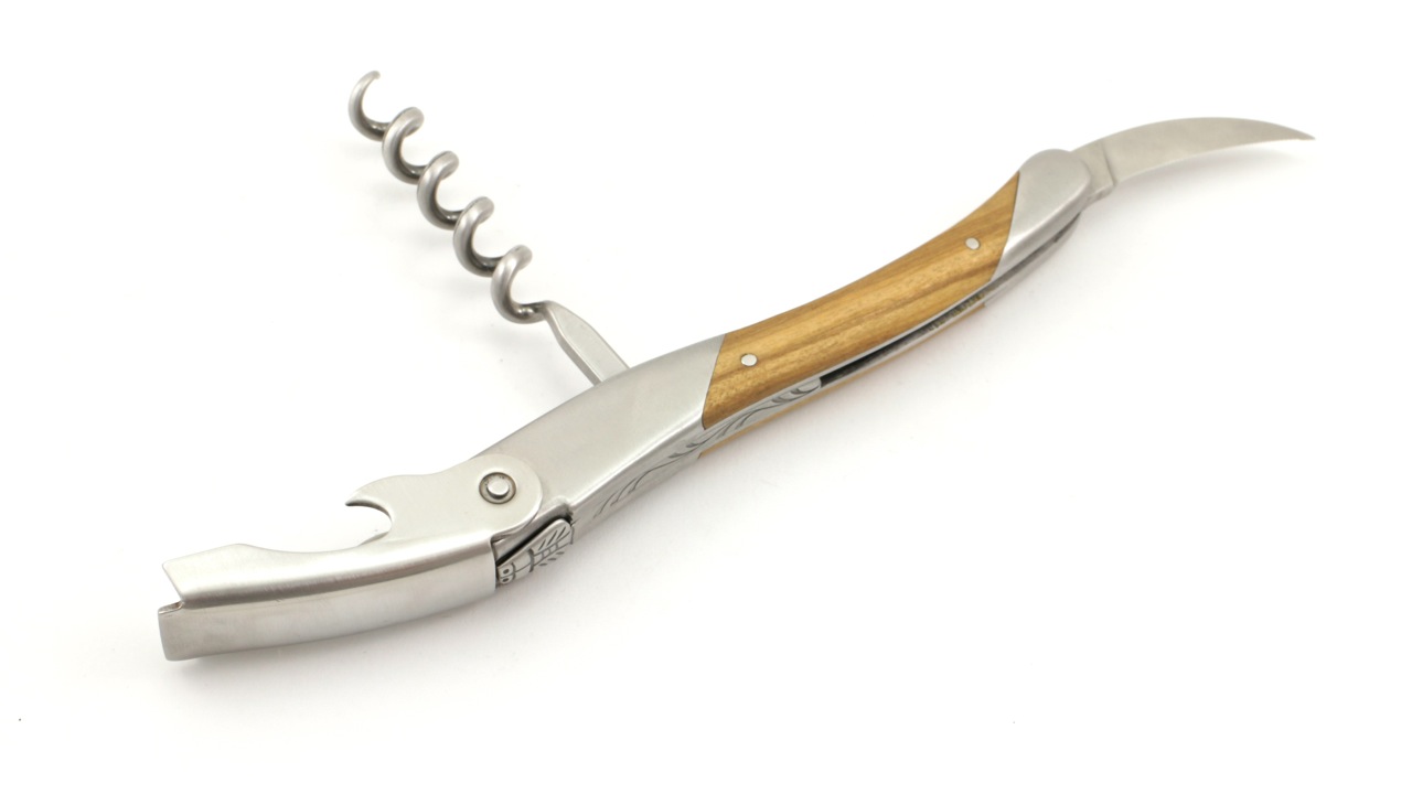 Château Laguiole wine opener GRAND CRU olive wood