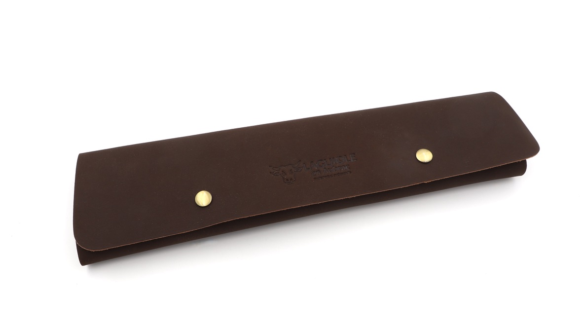 Laguiole en Aubrac leather sheat for chefknives 20 cm 