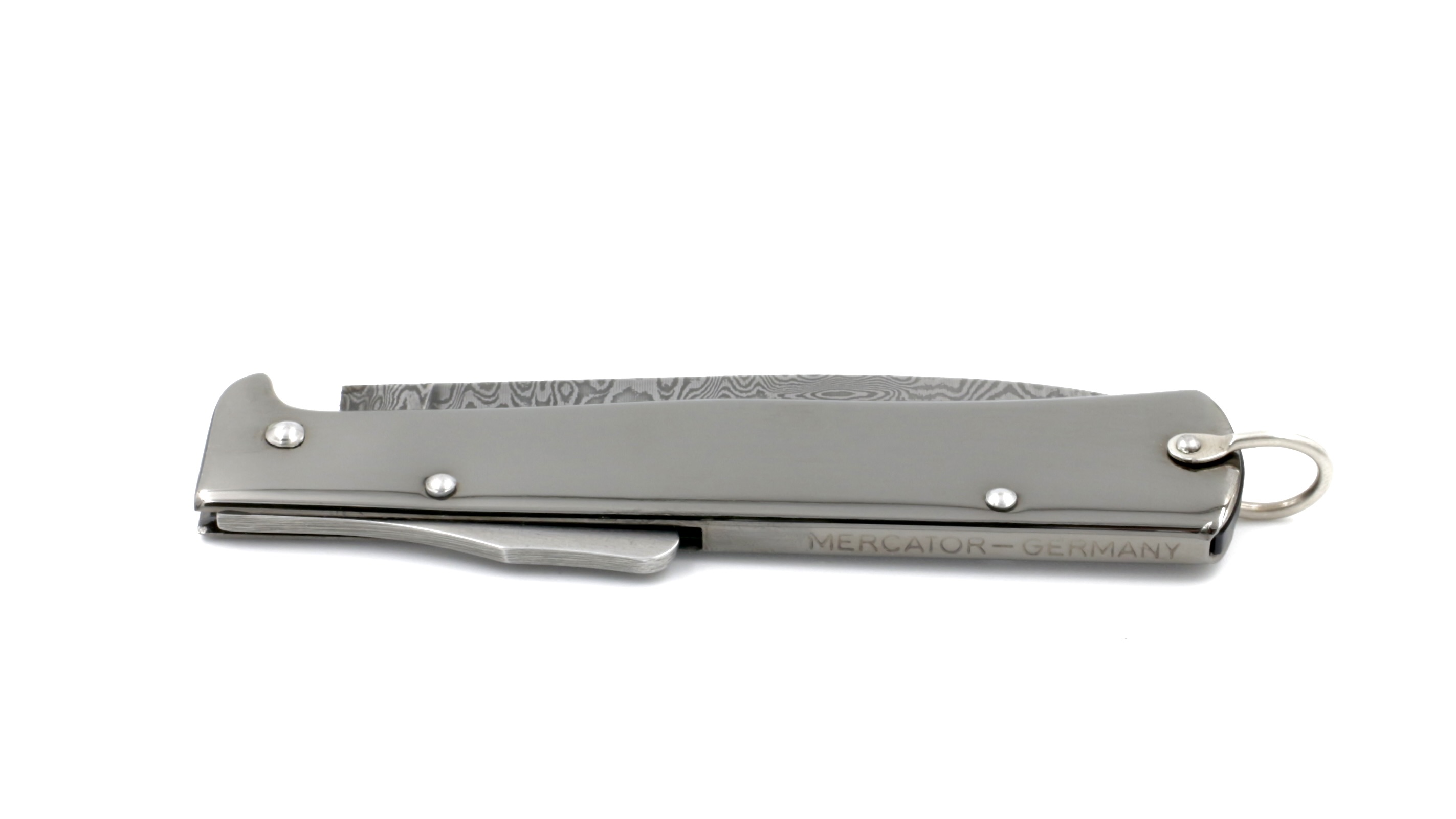 OTTER MERCATOR Messer groß Ruthenium Damastklinge