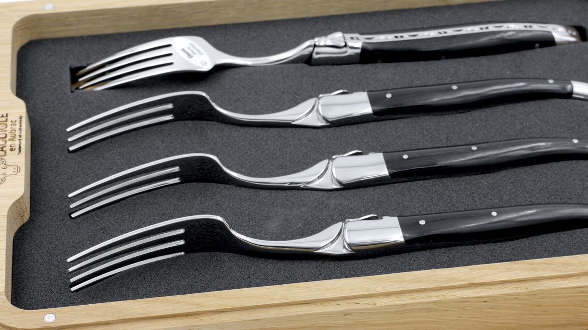 Laguiole en Aubrac Laguiole forks Ebony