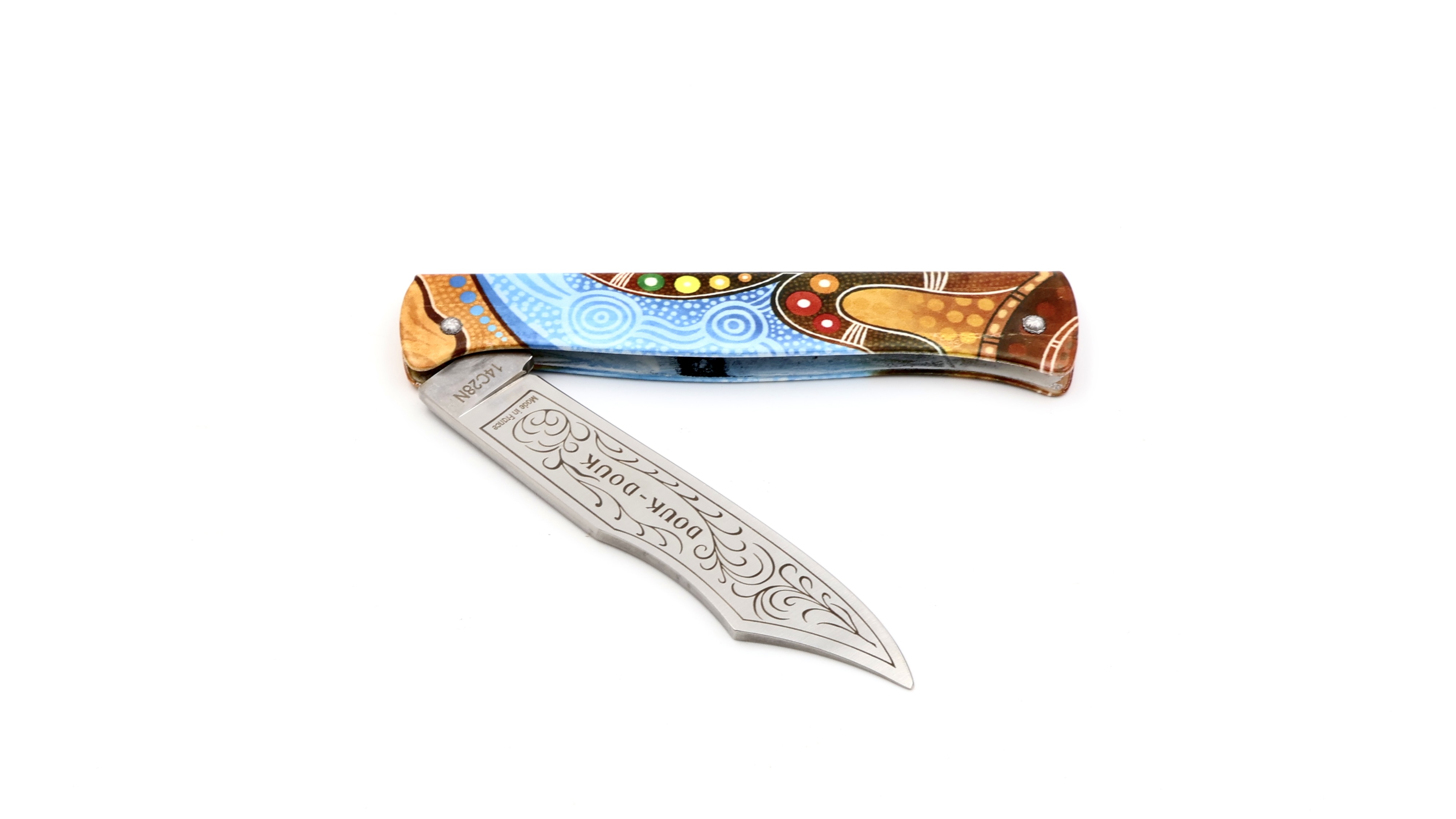 Cognet DOUK-DOUK Messer Sondermodell Aborigines 11 cm Cognet DOUK-DOUK Messer Sondermodell Aborigines 11 cm