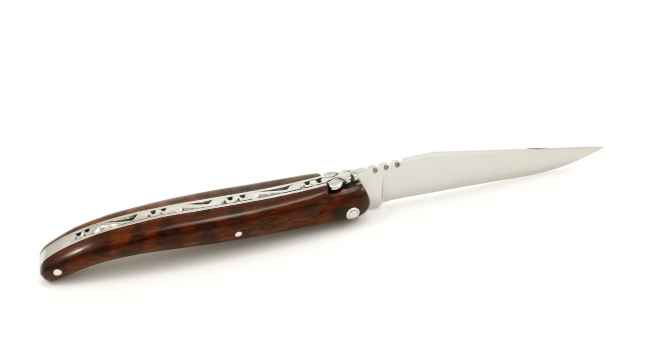 Lag-10-cm-Amourette-massiv-6 Laguiole en Aubrac snake wood full handle 10 cm