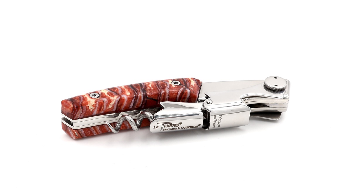 Claude DOZORME Thiers Sommeliermesser LUX Mammutbackenzahn rot zweistufig