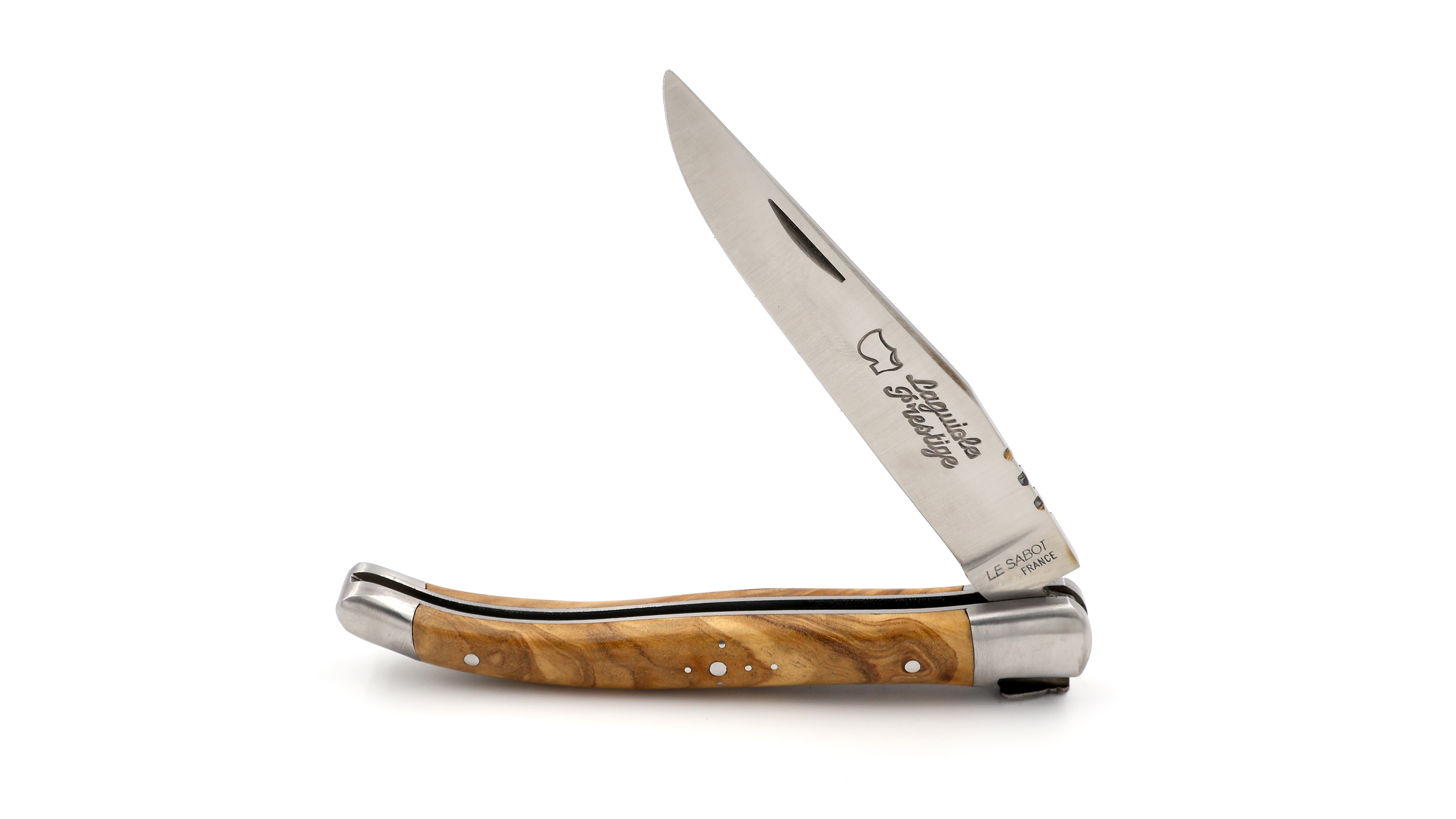 AU SABOT Laguiole knife 12 cm olive wood