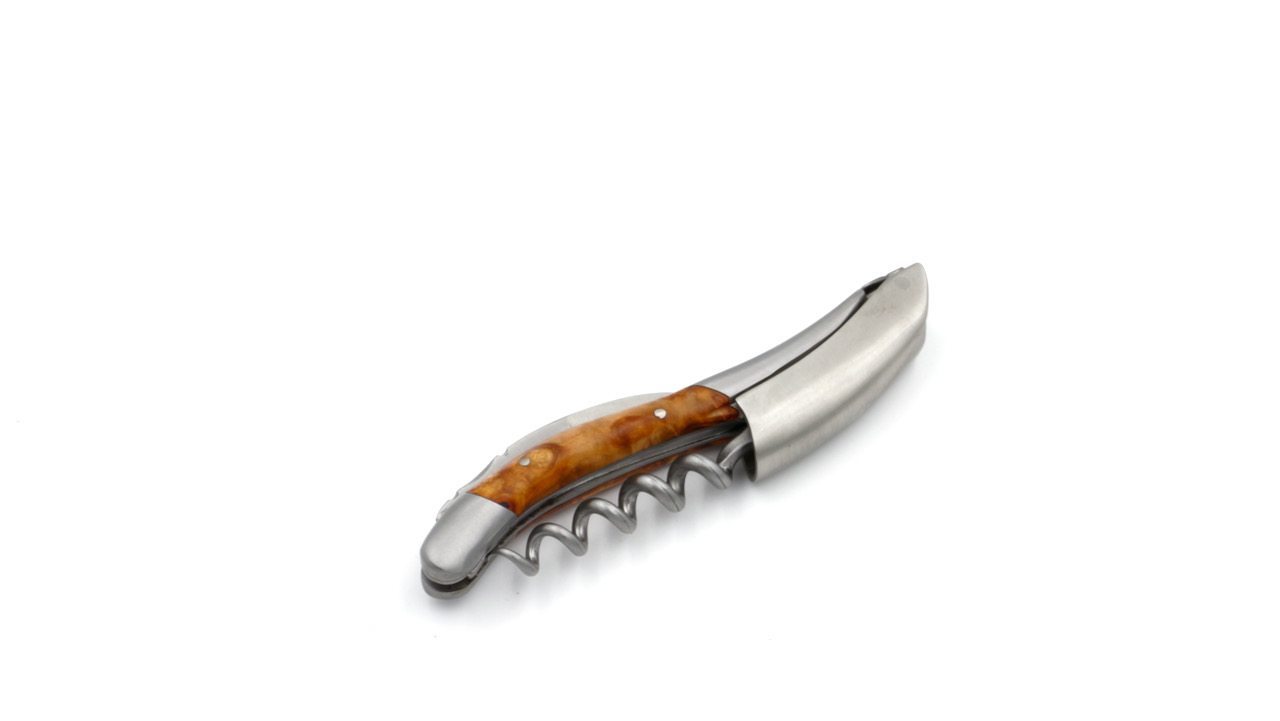 Laguiole en Aubrac Sommeliermesser Amboina Wurzelholz