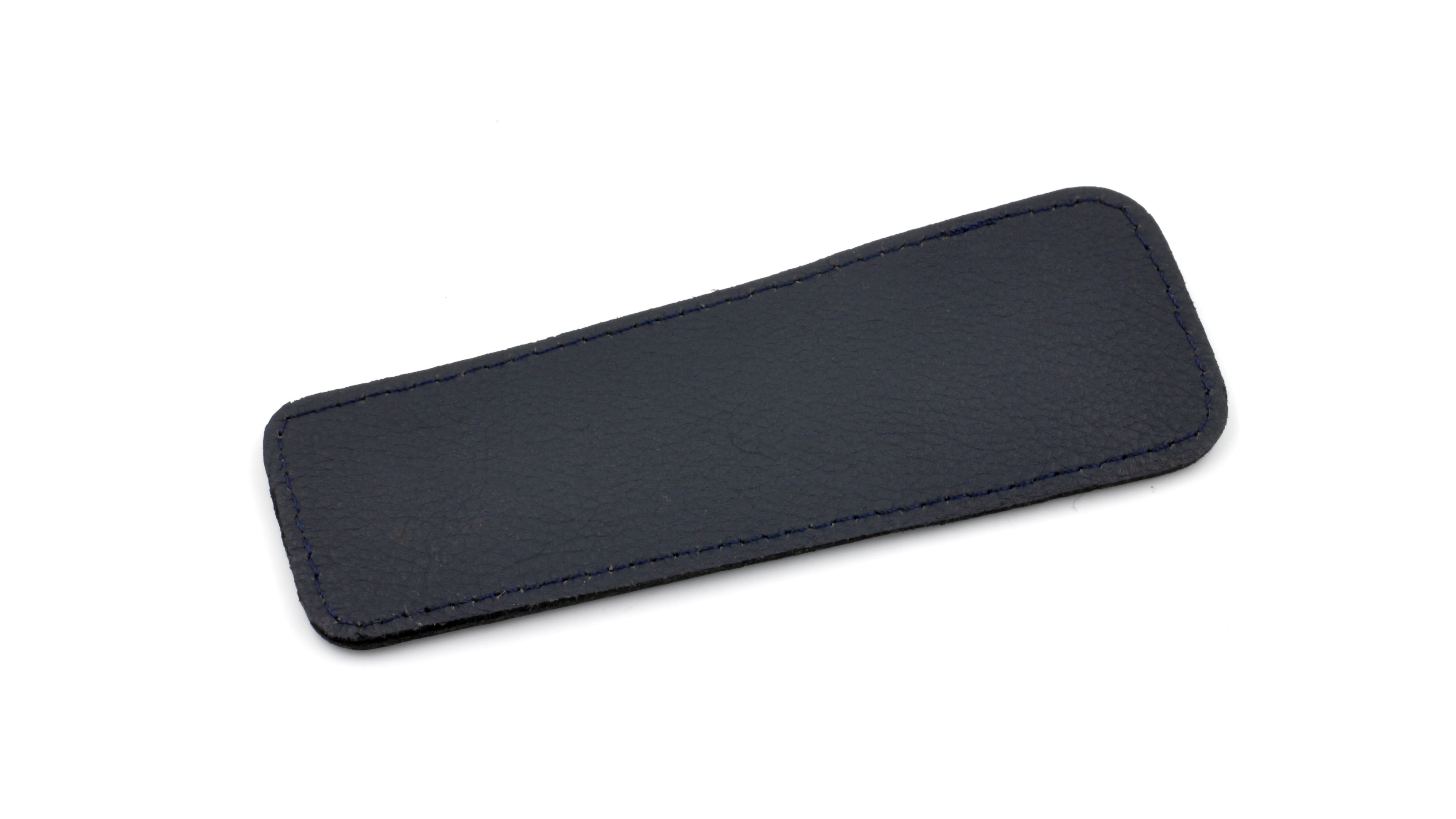 Laguiole en Aubrac leather slip-in case full grain leather marine blue 12 cm