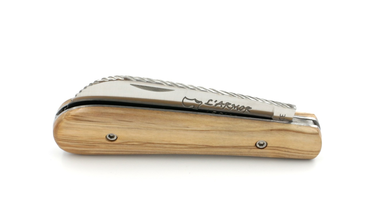 AU SABOT L'ARMOR Olive guillochierte Klinge