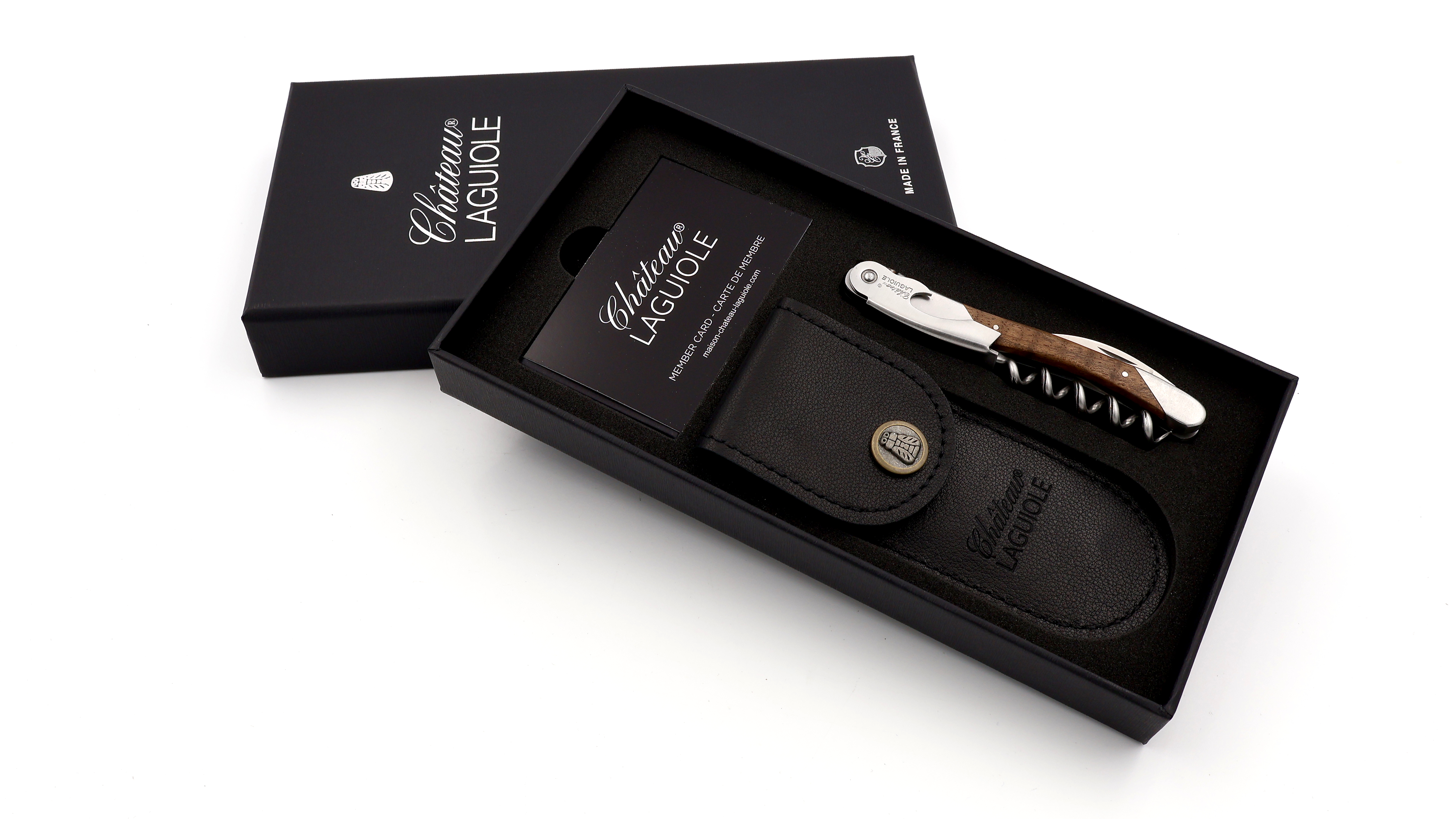 Château Laguiole wine opener GRAND CRU walnut burl wood