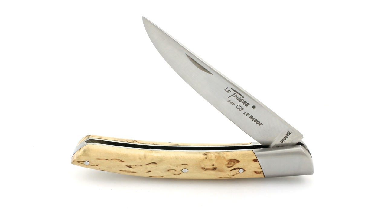 AU SABOT THIERS knife 12 cm birch wood
