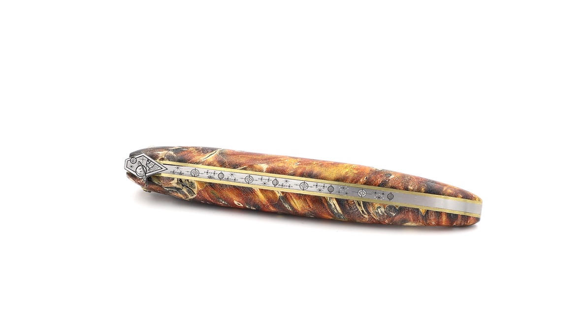 Laguiole en Aubrac Biene WELTRAUM Holunder Wurzelholz 12 cm   