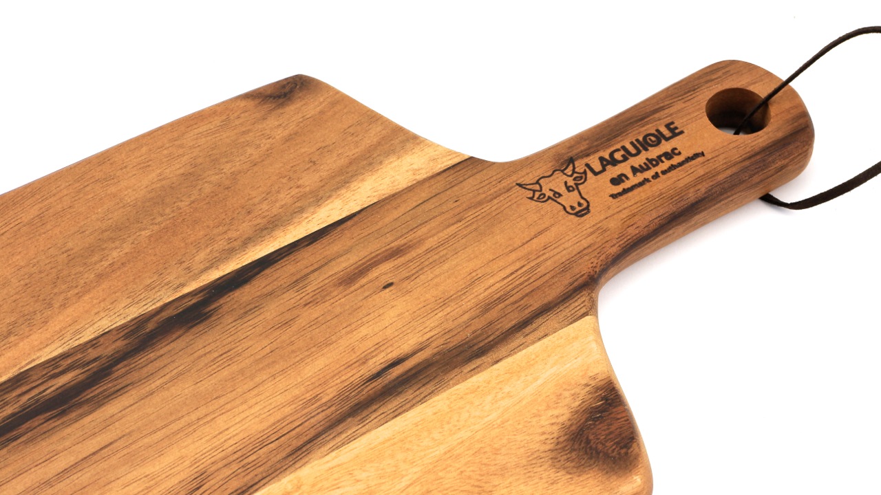 Brett-Akazie-2 Laguiole en Aubrac großes Schneidebrett Akazienholz 44 x 22 x 2 cm