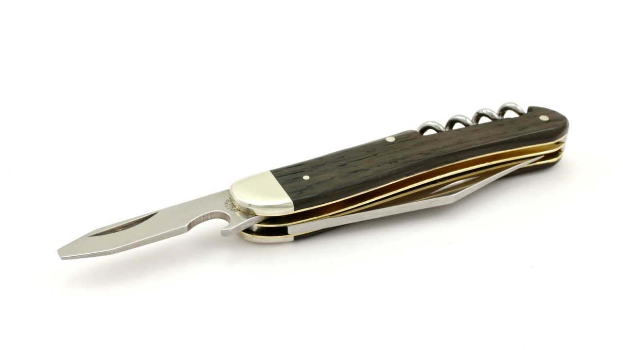 Robert Klaas classic line knife bog oak and cap lifter