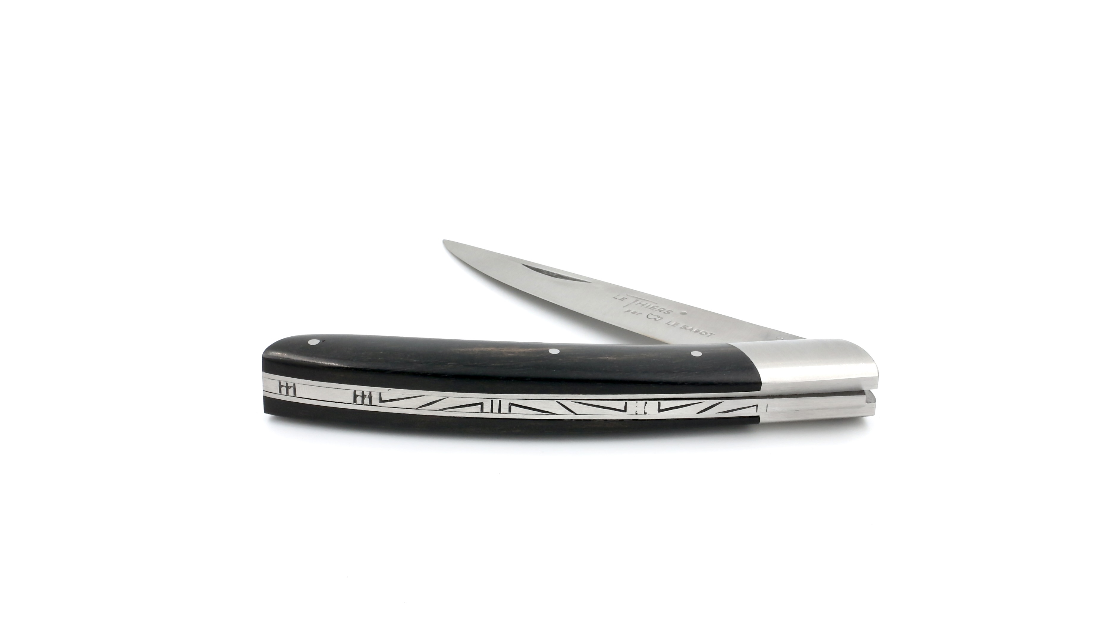 AU SABOT THIERS knife ebony 12 cm 