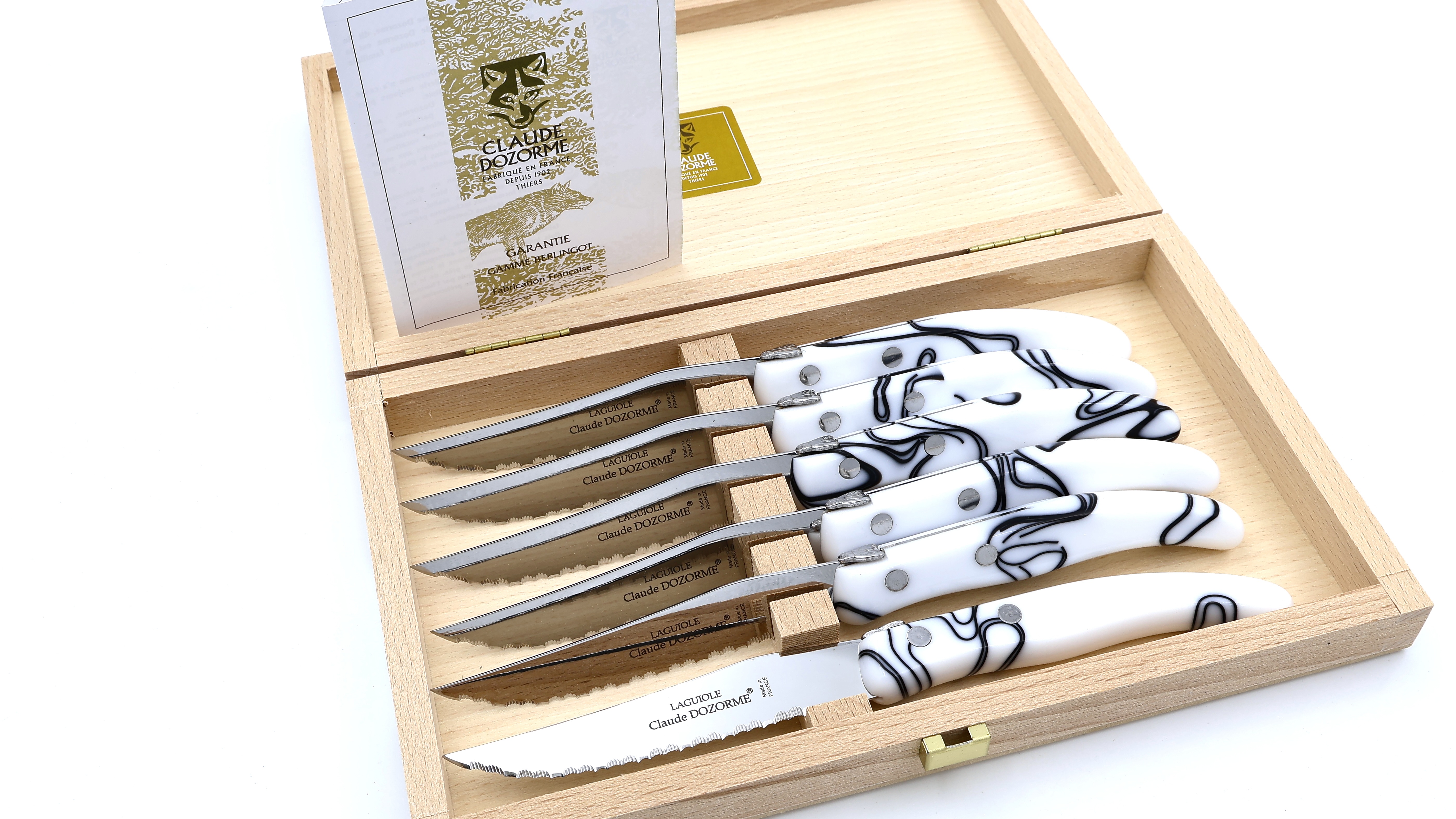 Claude DOZORME BERLINGOT Laguiole Steakknives Set of 6 