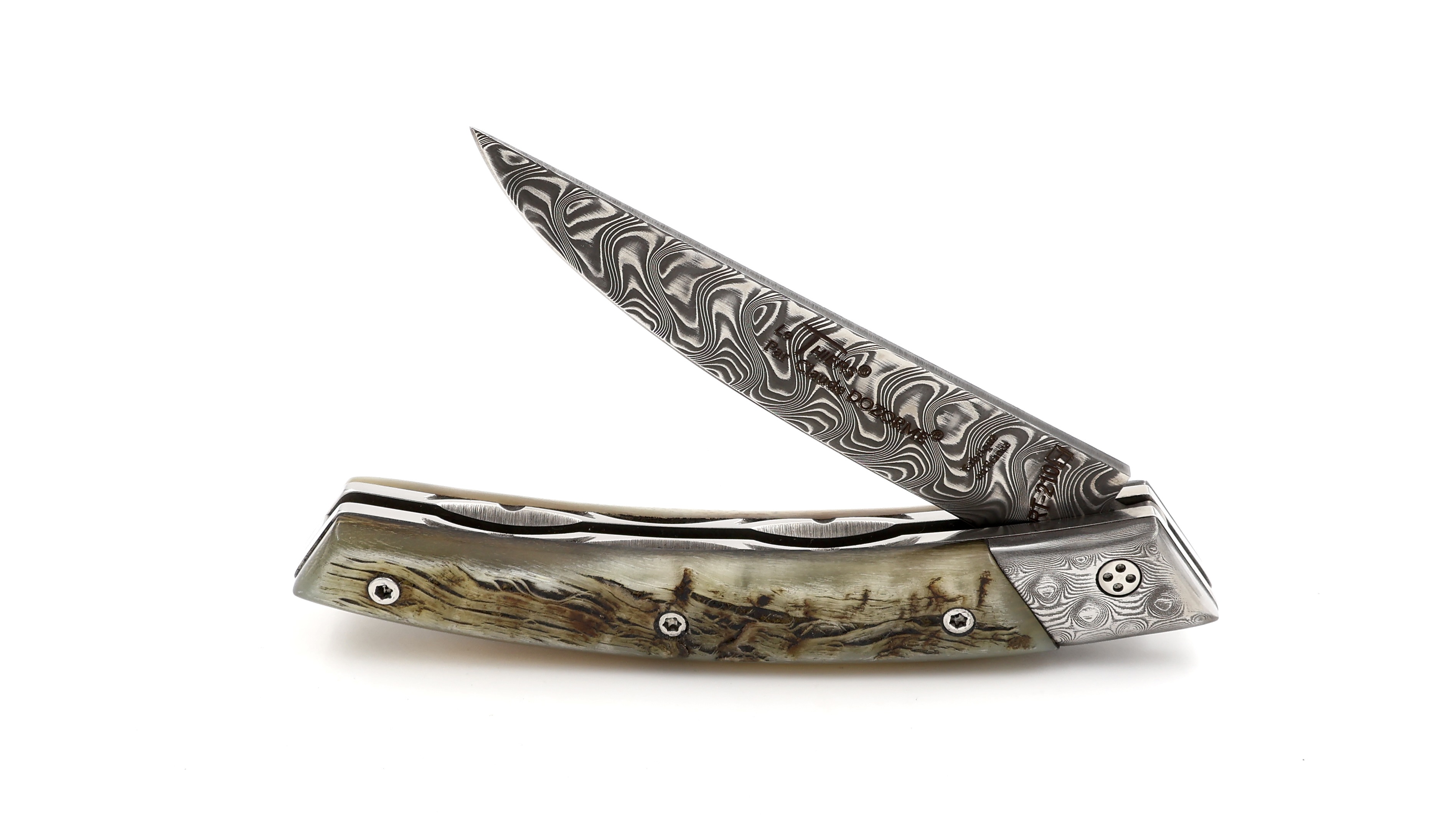 Claude DOZORME Thiers RLT Widderhorn Damastbacken Damastklinge 