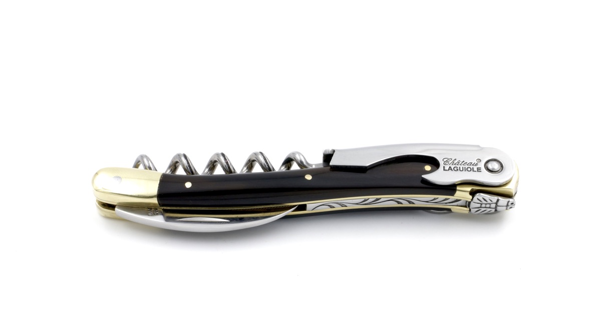 Château Laguiole CLASSIC Sommeliermesser THE FIRST Büffelhorn