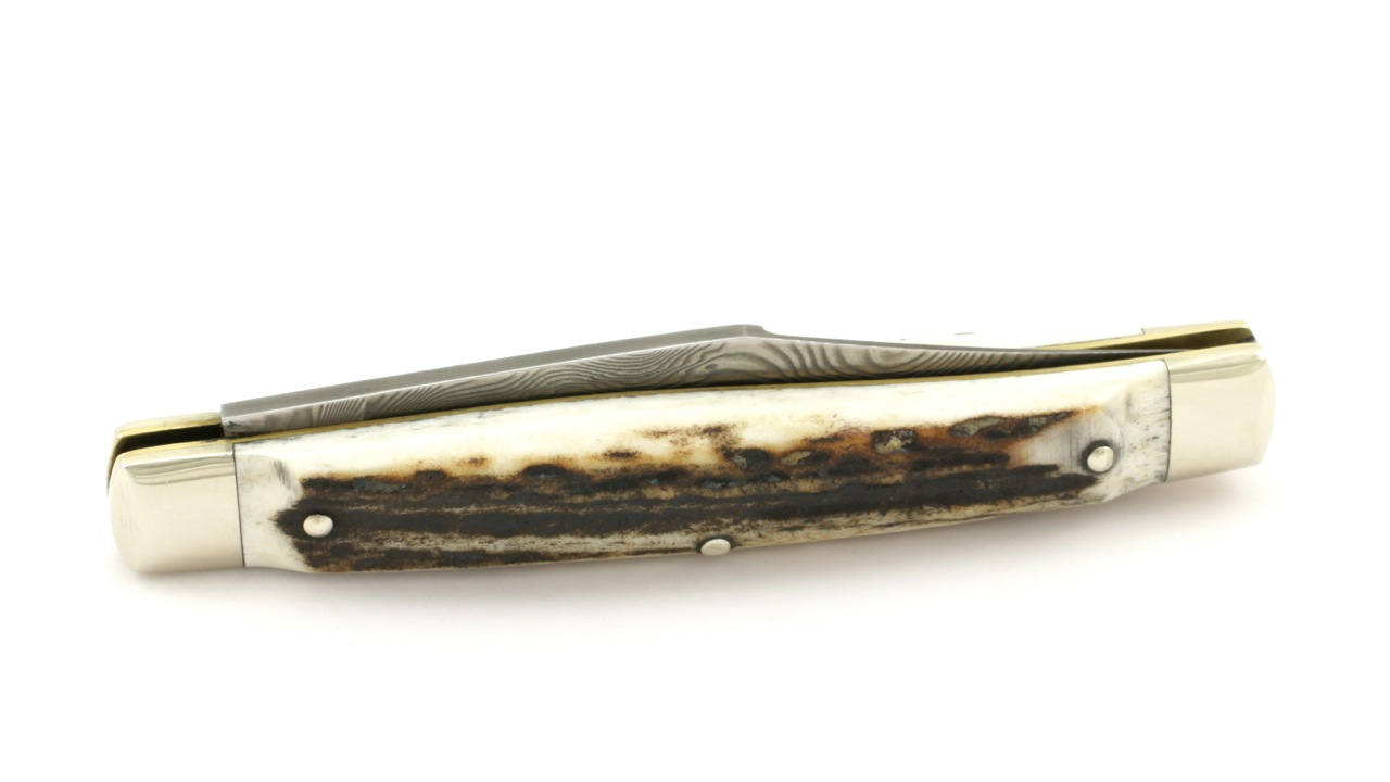 Robert Klaas Stockman Messer Hirschhorn Damastklinge DSC®