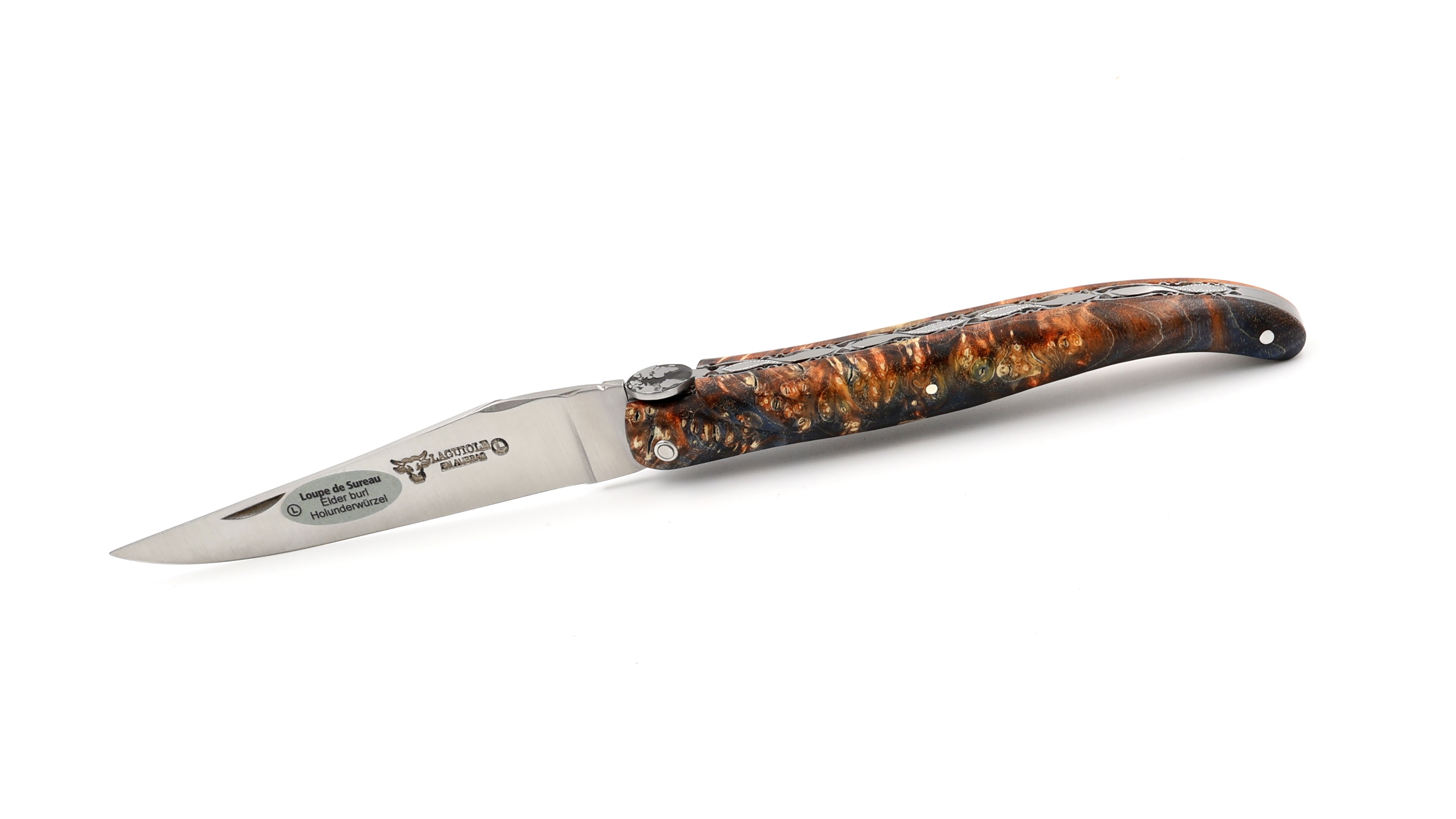 Laguiole en Aubrac Laguiole elder burl with EARTH bee 12 cm