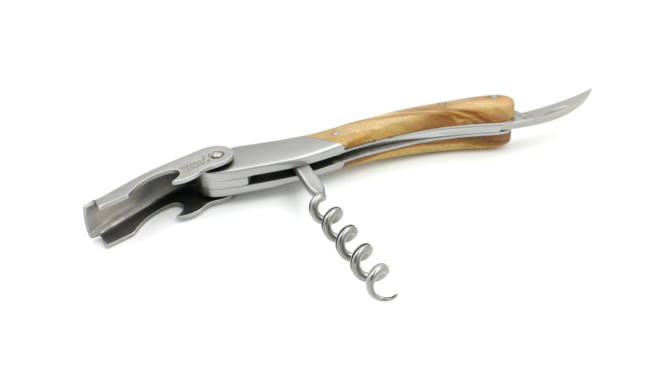 Château Laguiole wine opener MELCHIOR olive wood