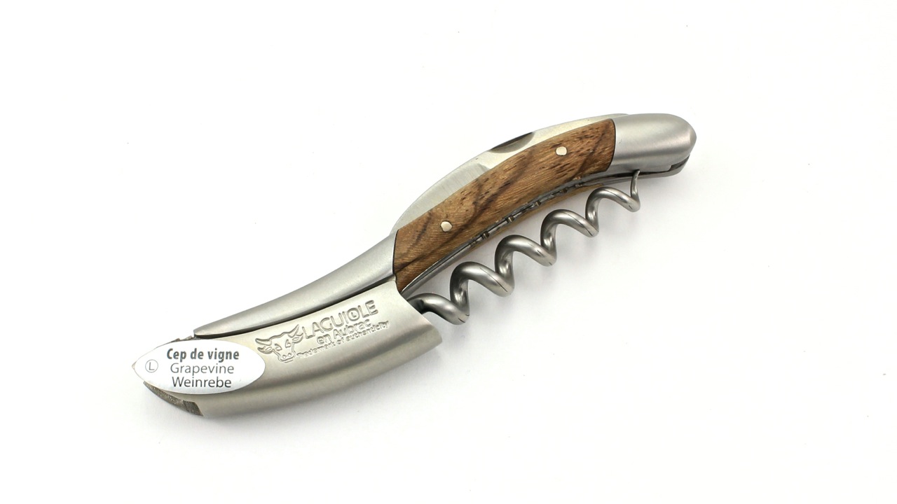 Laguiole en Aubrac Laguiole Sommelier knife wine grape with engraving and engraving bee winegrape 