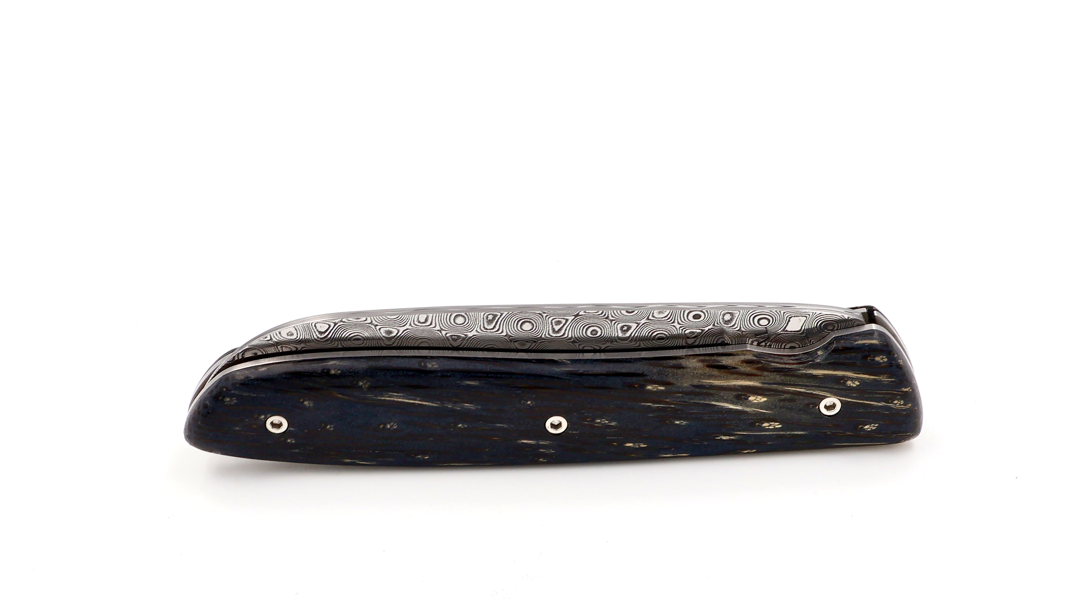 PERCEVAL L08 Damast schwarzes Palmholz  **Sondermodell** 
