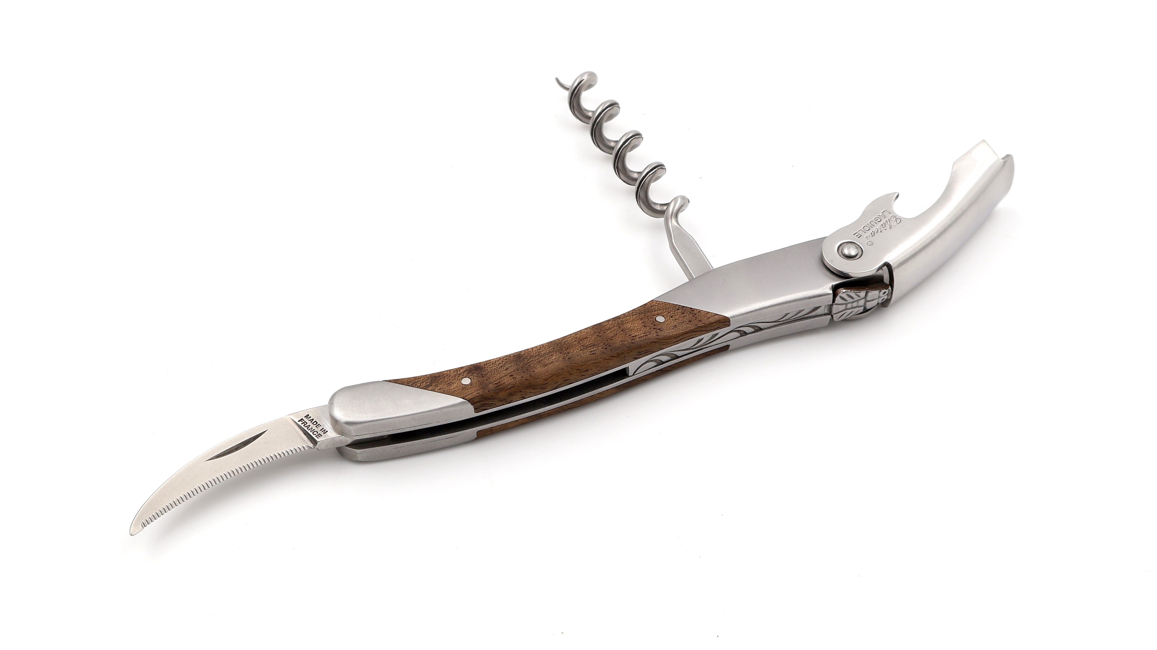 Château Laguiole wine opener GRAND CRU walnut burl wood