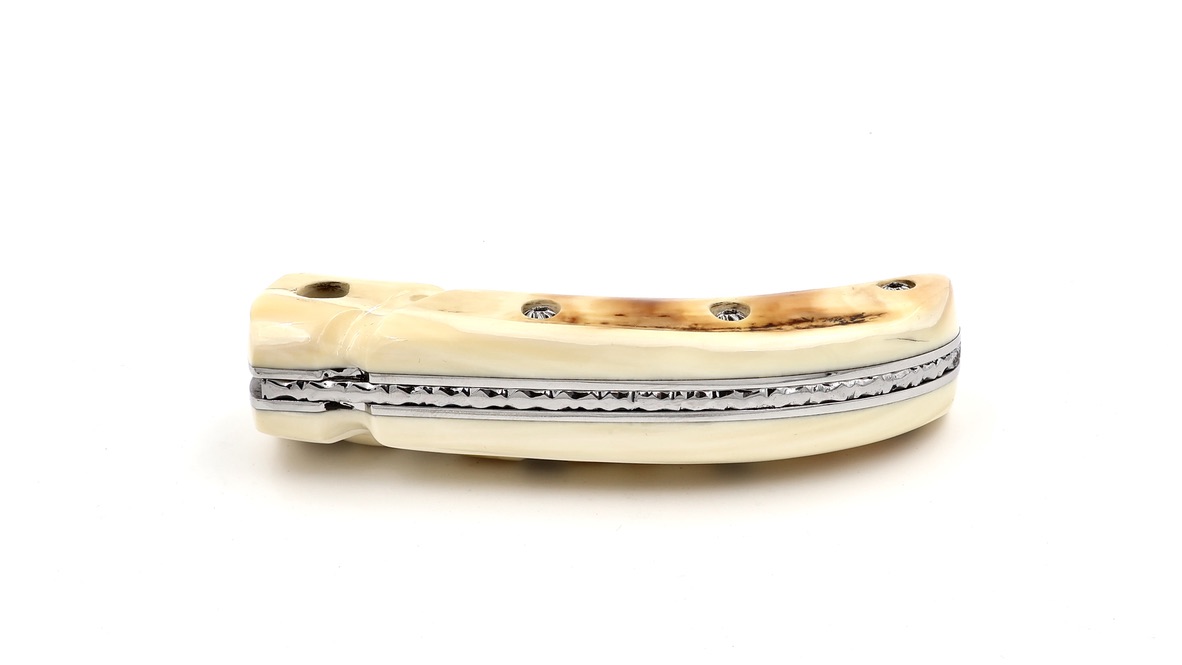 Coutellerie du Lotus CUSTOM Wüstenwarzenschwein Elfenbein twisted Damast 