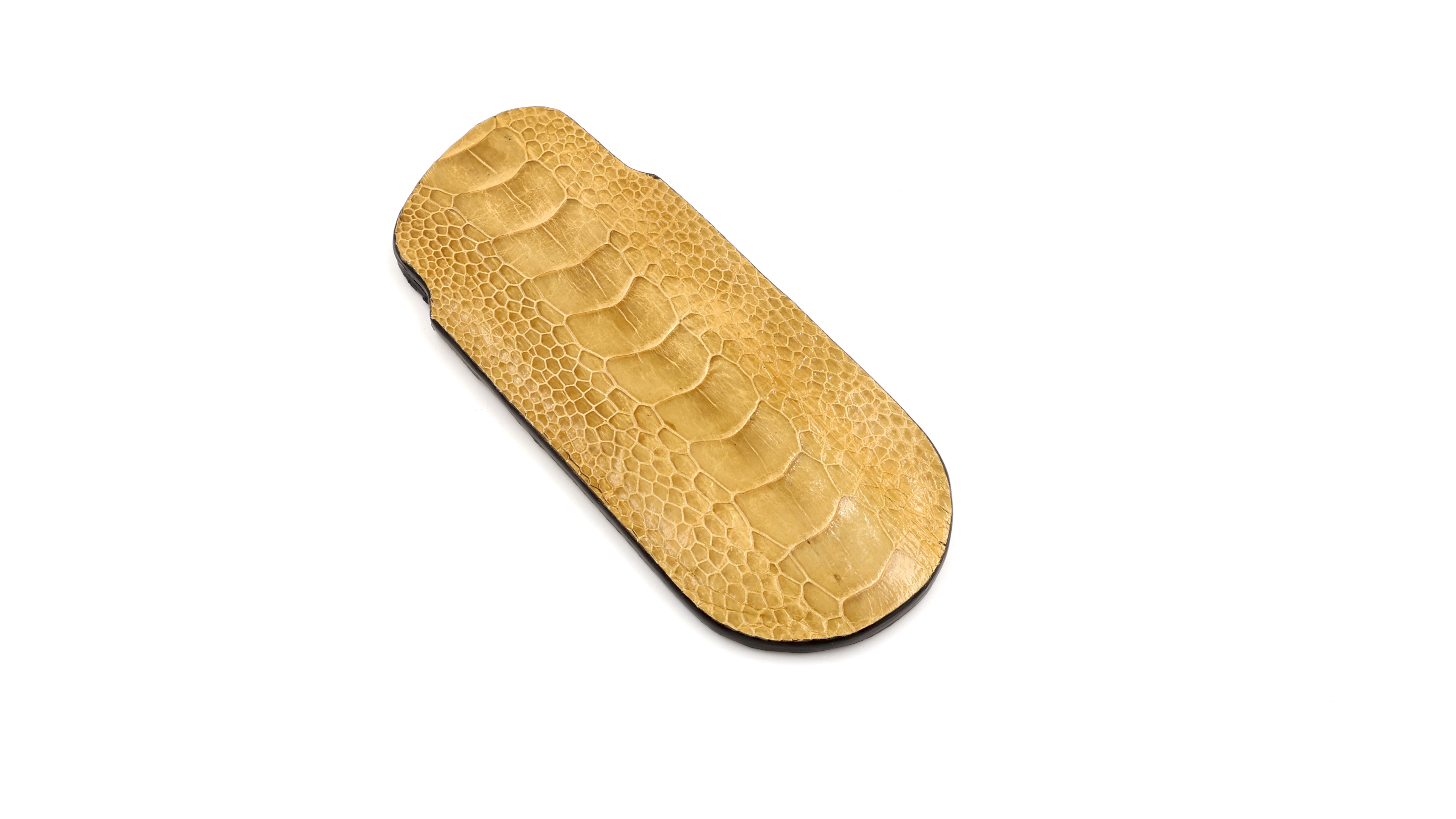 Atelier N°7 Stecketui Straussenbein Leder camel farben 14,5 cm  