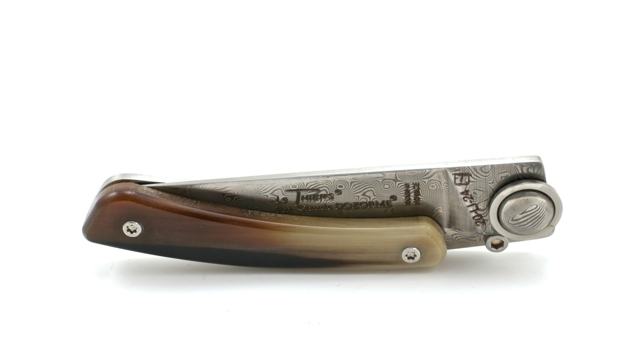 Claude DOZORME Thiers Liner Lock Hornspitze Damast