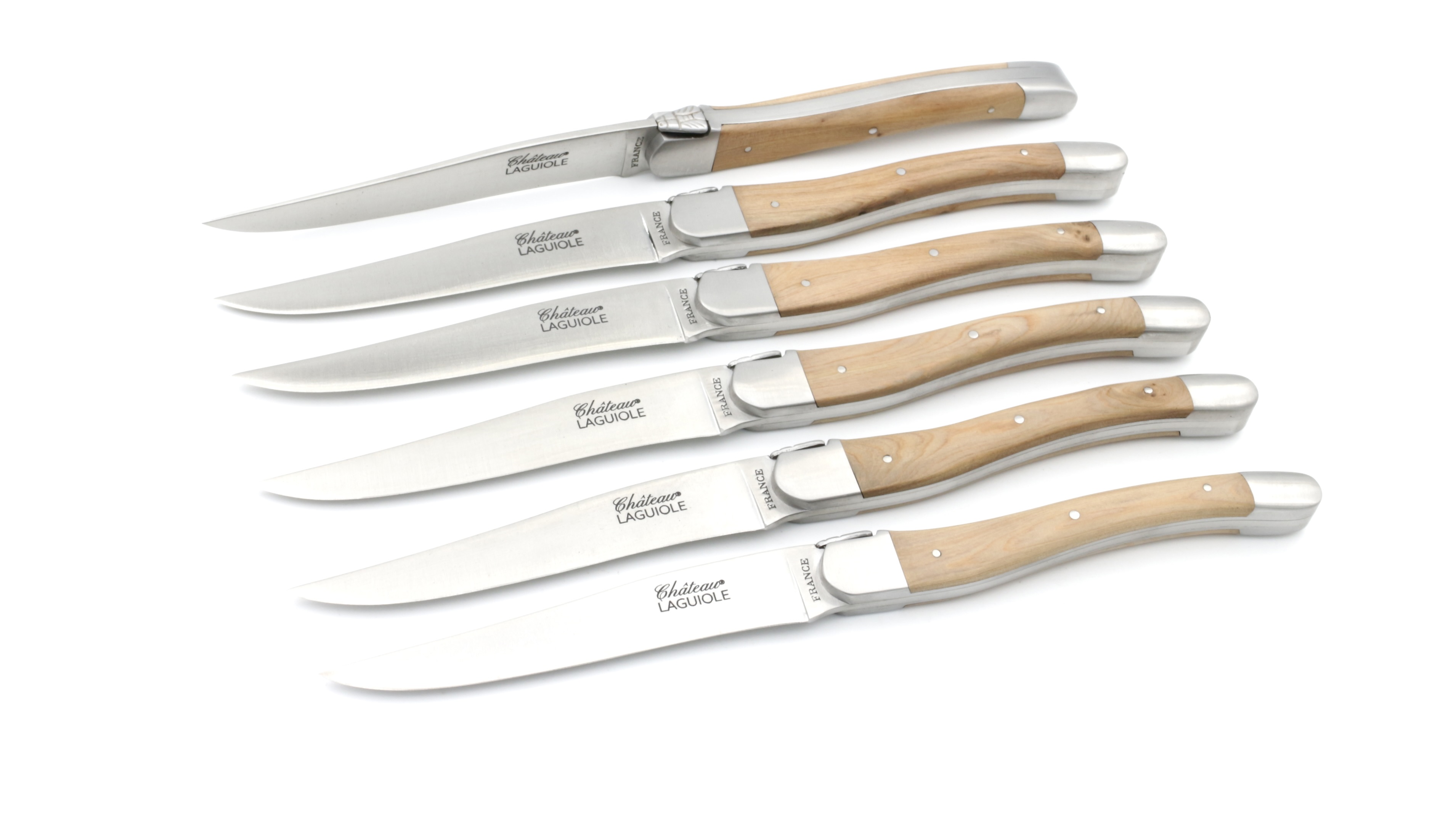 Château Laguiole Laguiole Steakmesser Wacholder Set 6-tlg. 