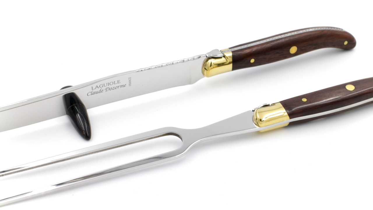 Claude DOZORME Laguiole carving set
