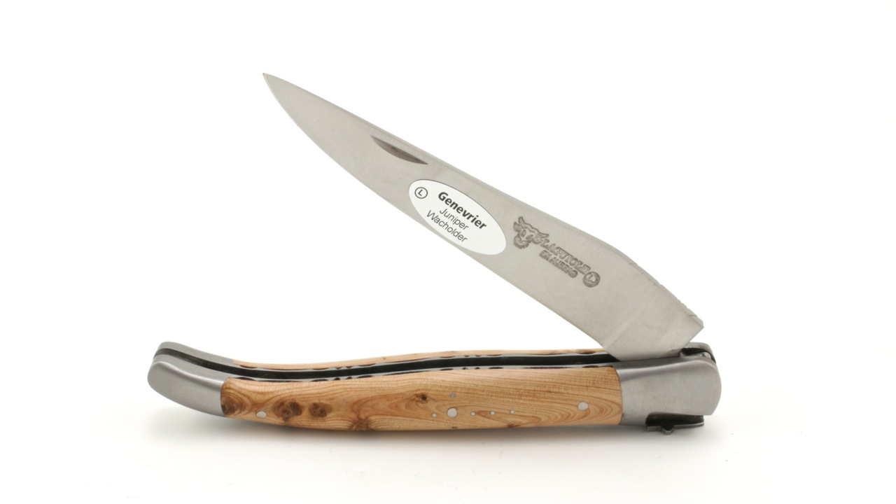 Freimaurer-Wacholder-guillochiert-4 Laguiole en Aubrac Freimaurer guillochierte Platine Wacholder 12 cm