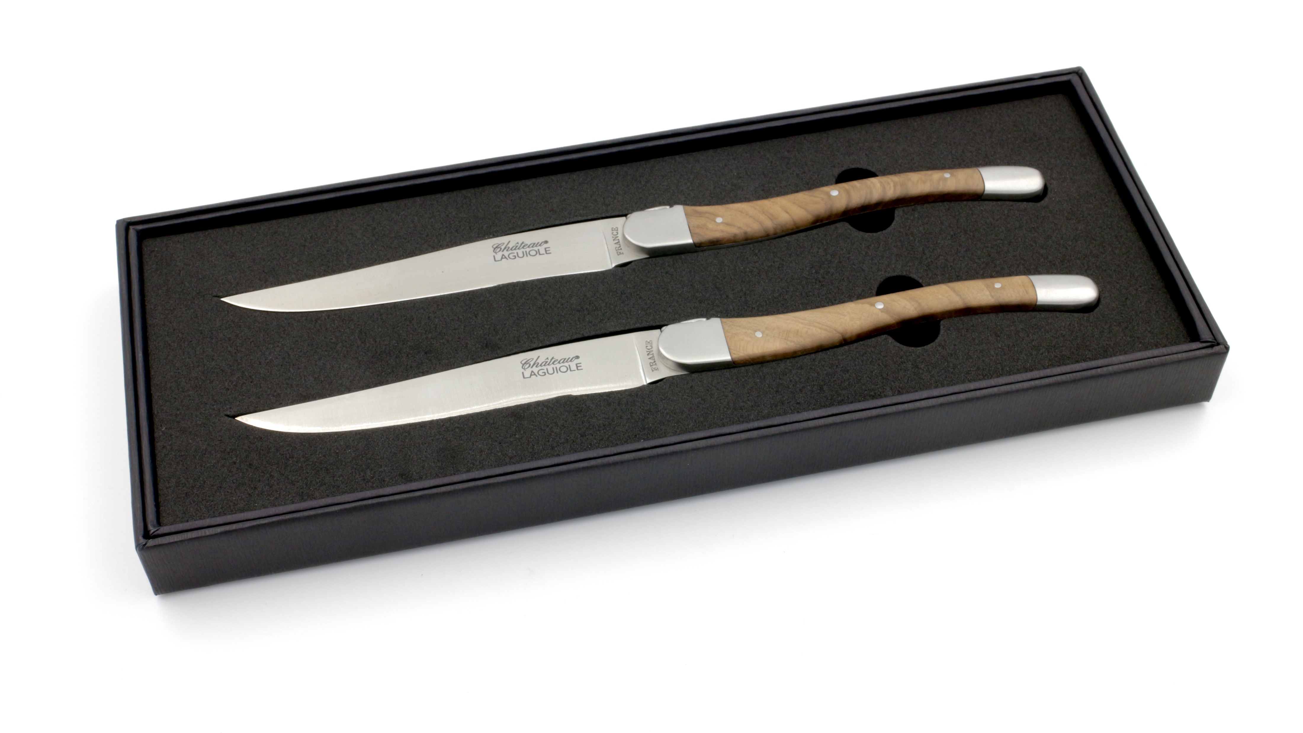 Château Laguiole Signature Steakknives walnut set of two