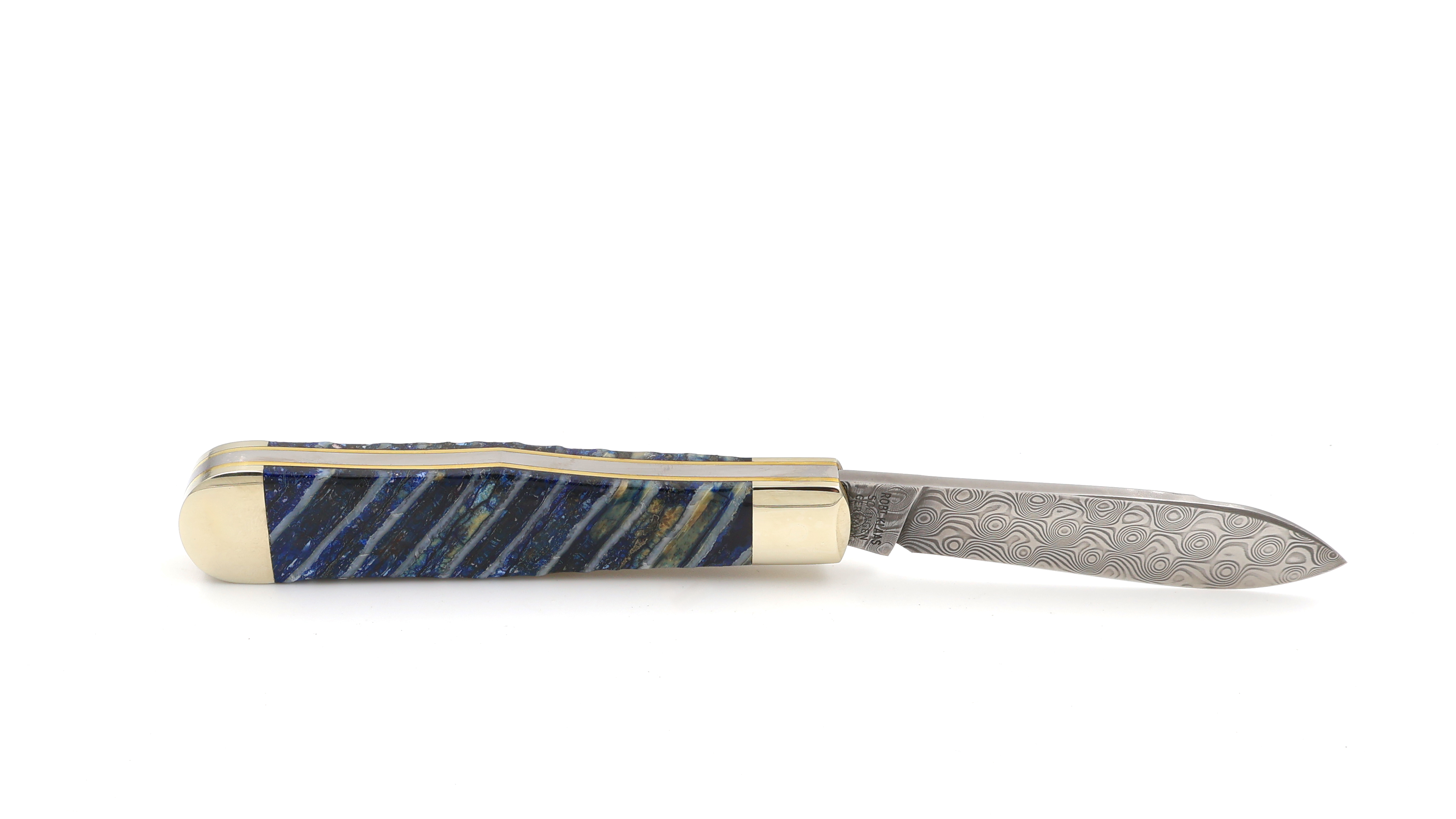 Robert Klaas Flaschen-Erl mammoth tusk stanless damascusblade