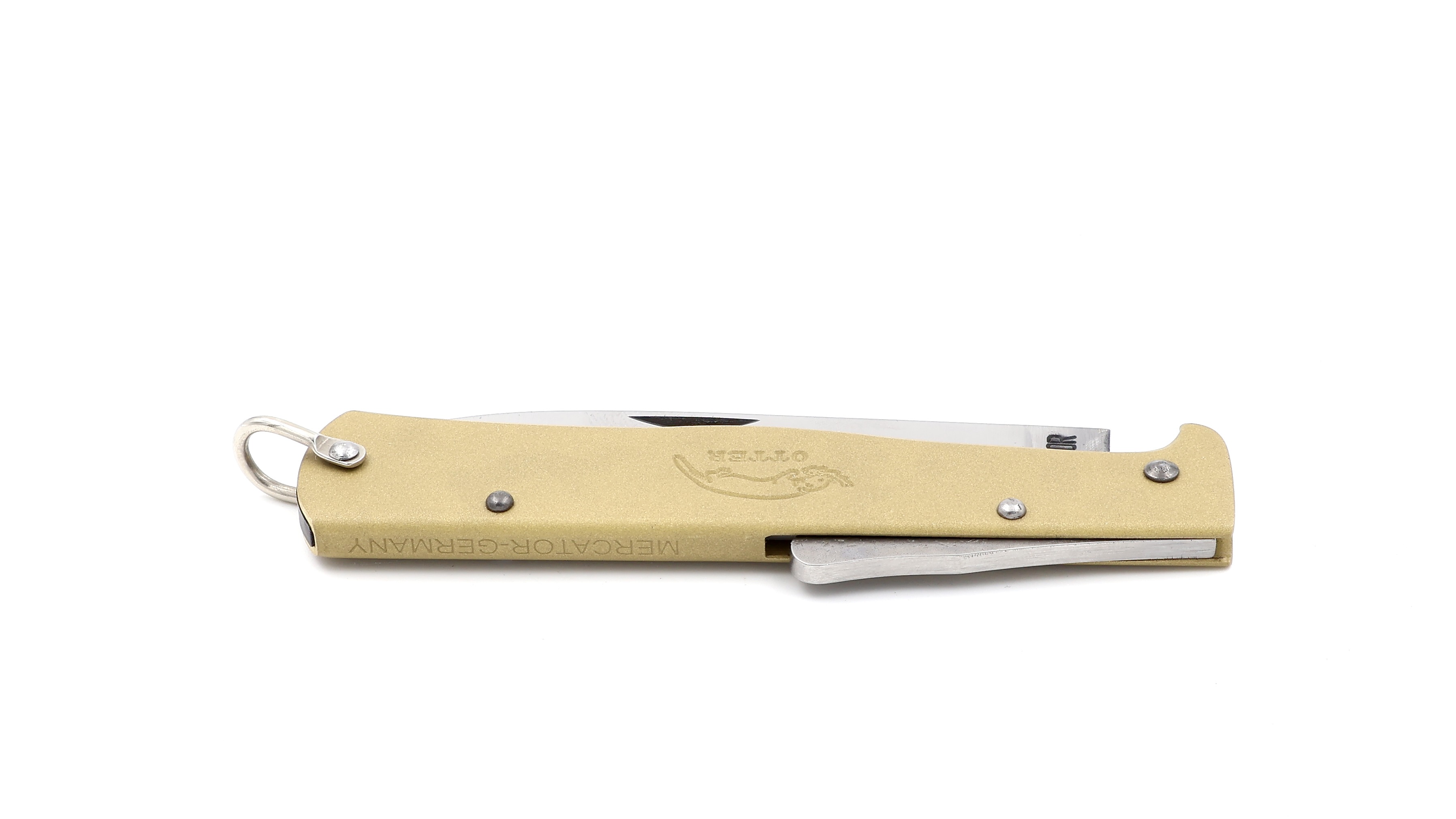 OTTER MERCATOR Messer groß Messing carbon