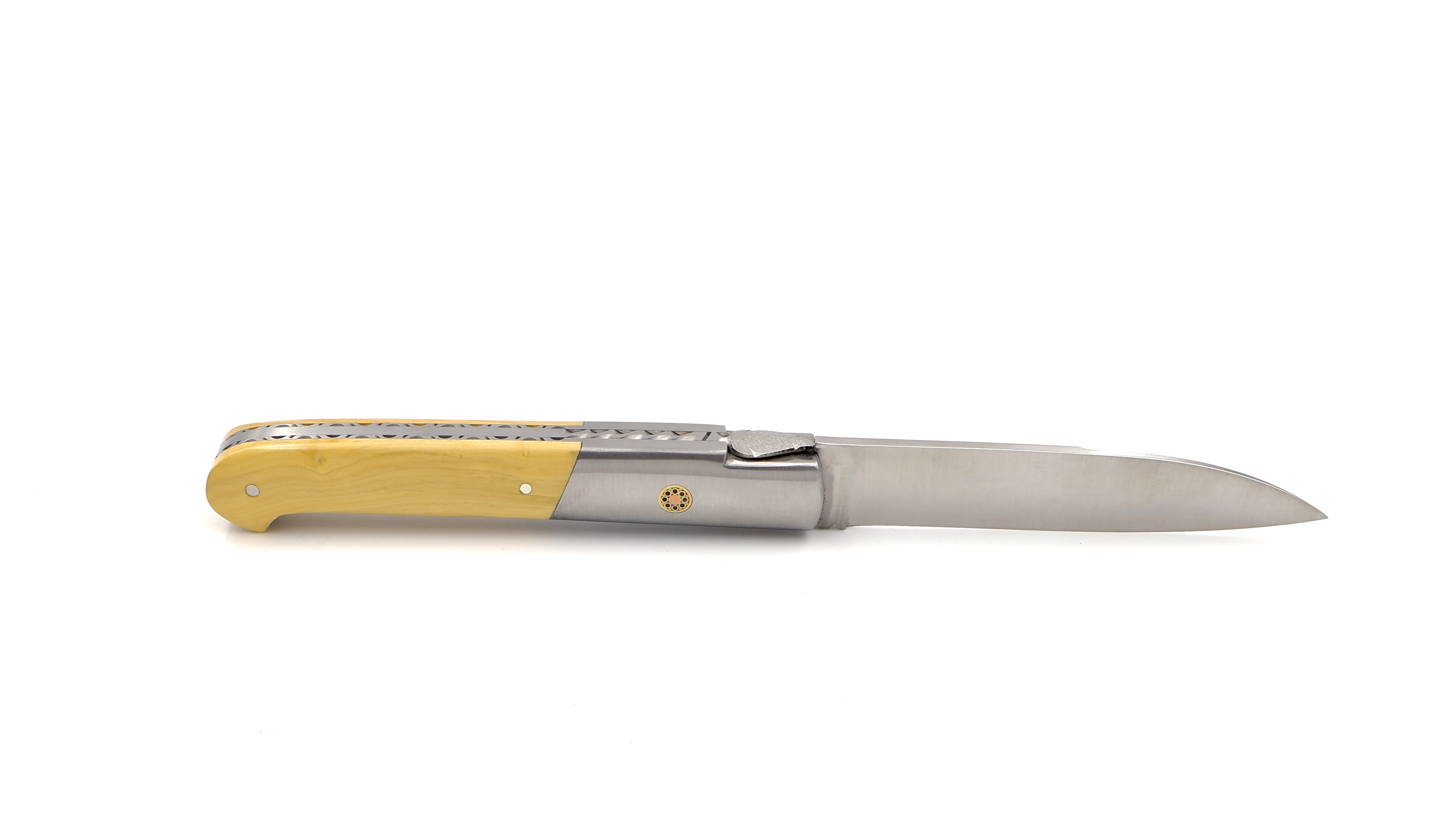 Sauveterre Messer Buchsbaum mit Edelstahlbacke guillochiert 11 cm  