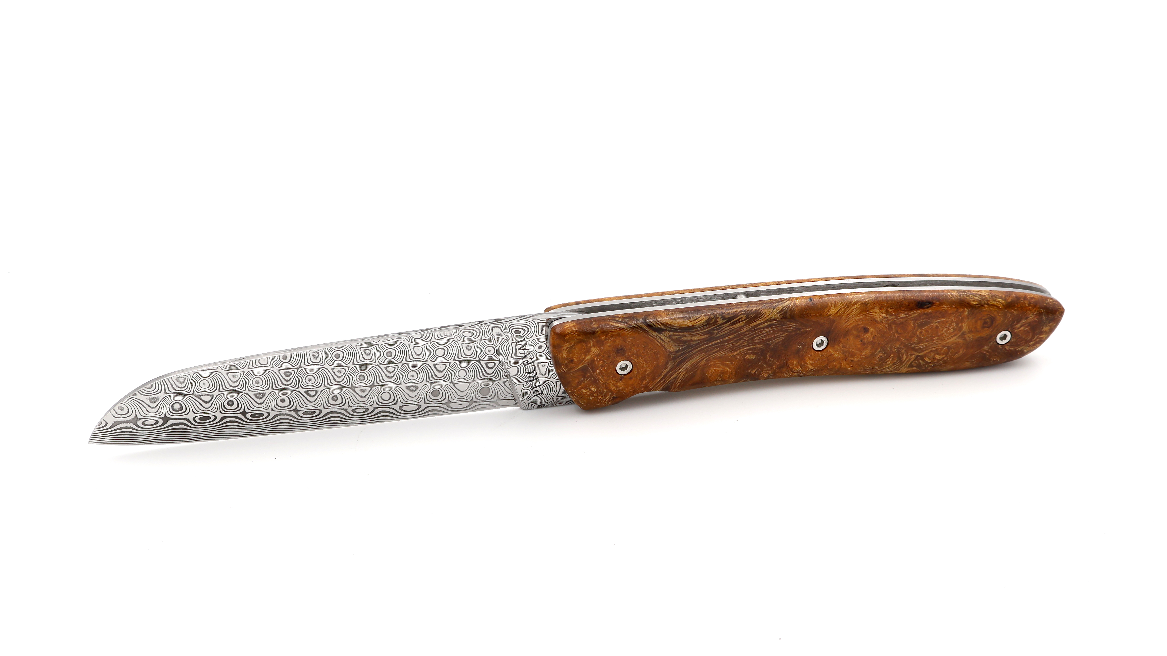 PERCEVAL L08 damascus Iron wood