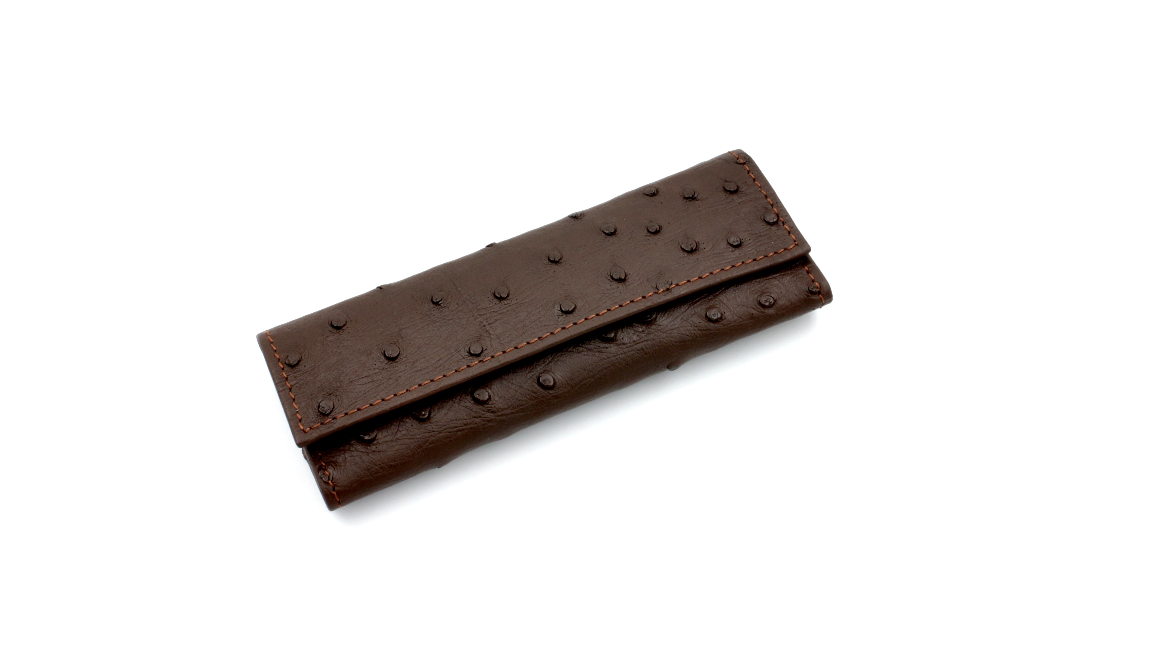 MAX CAPDEBARTHES ostrich leather sheath LESPARROS for 12 to 14 cm knives MAX CAPDEBARTHES ostrich leather sheath LESPARROS for 12 to 14 cm knives