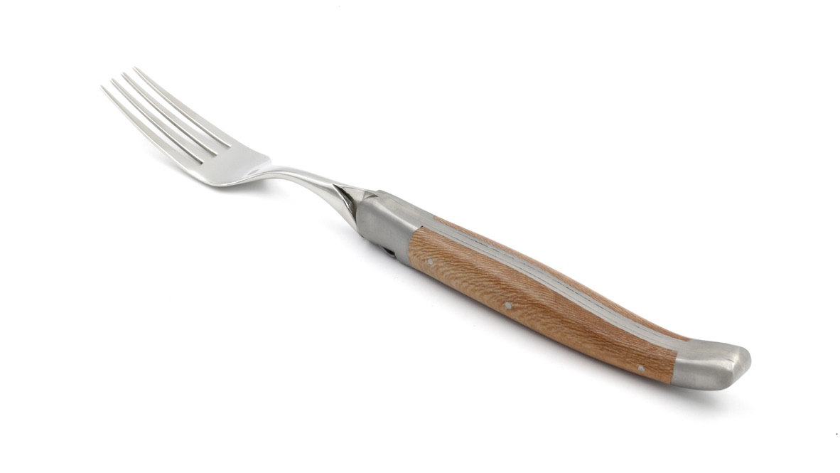 Laguiole en Aubrac Laguiole Besteck Set Platane 2 Messer 2 Gabeln