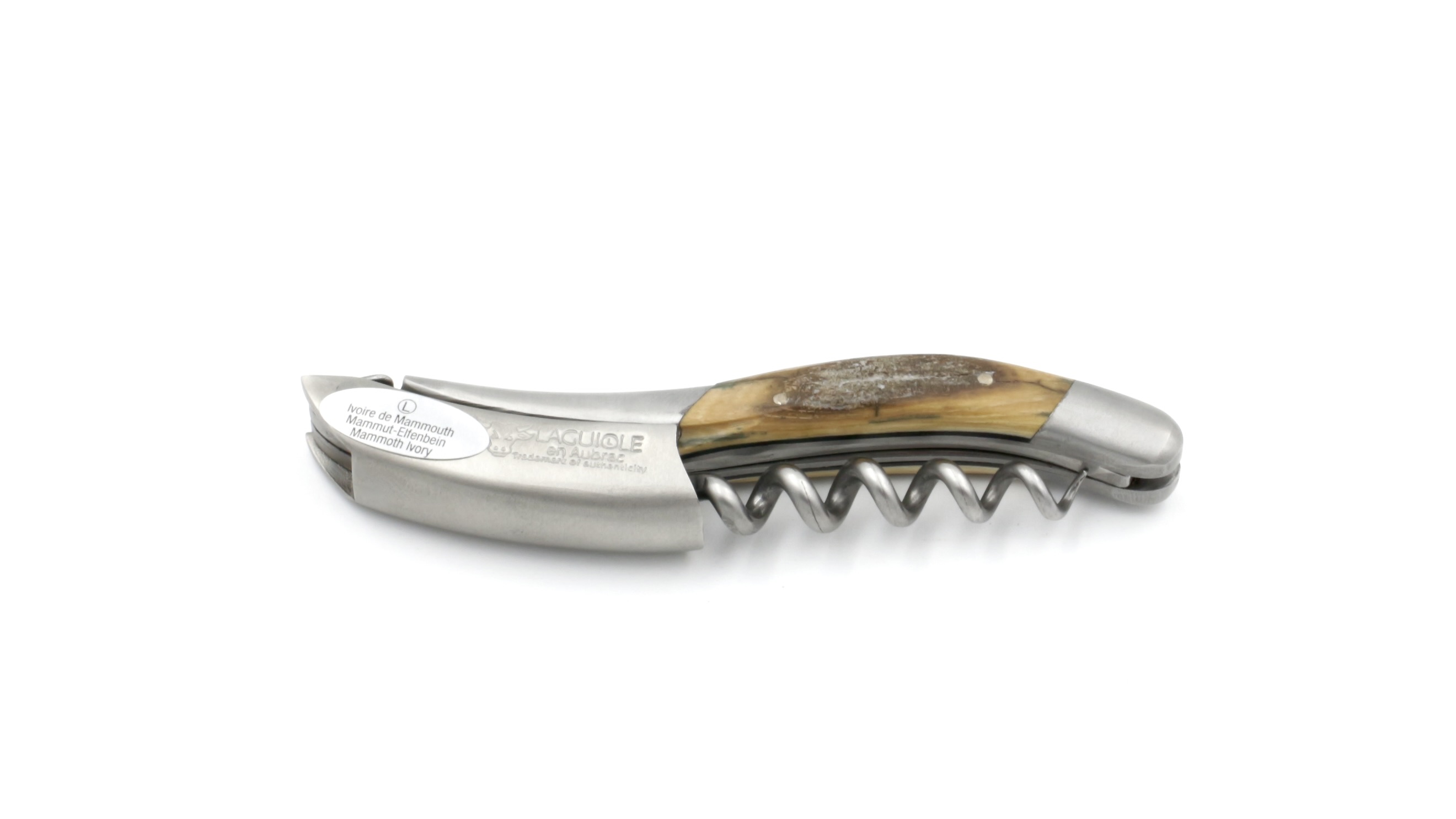 Laguiole en Aubrac Laguiole Sommelier knife Mammout croute mat