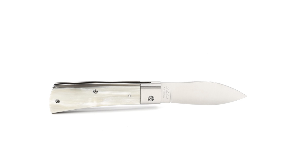 Saladini knife MUGELLANO linerlock ox horn