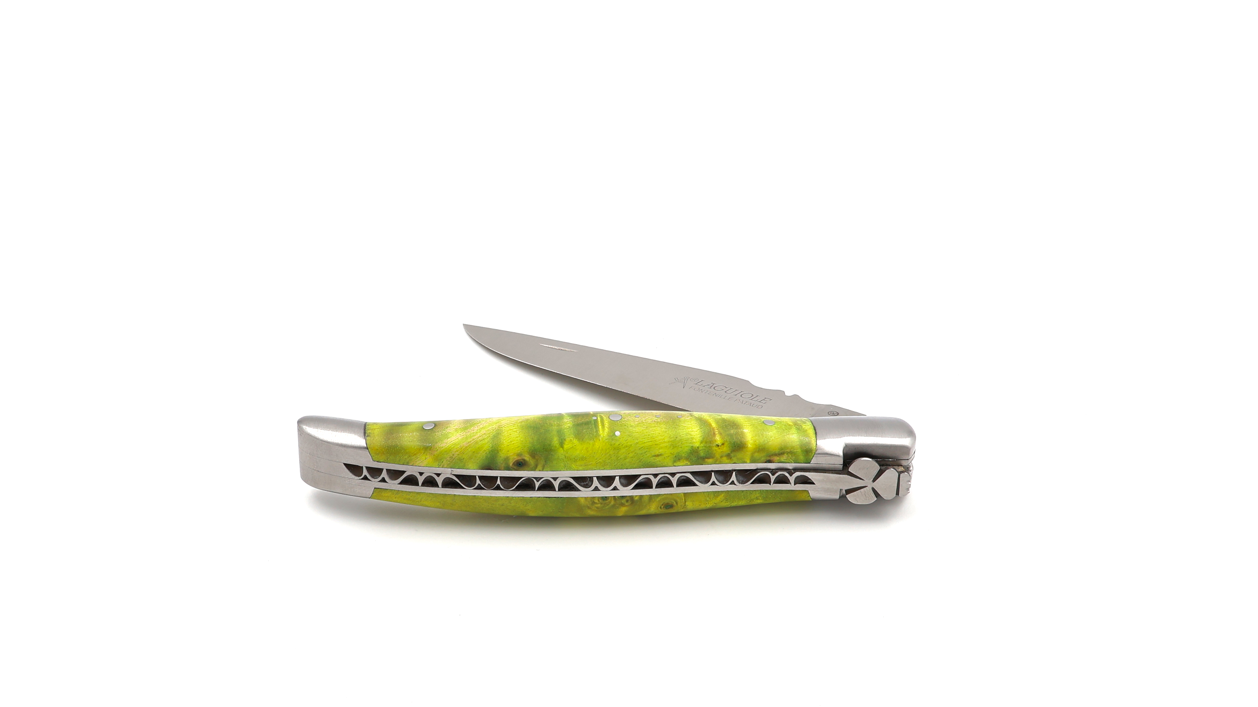 Fontenille Pataud Laguiole Messer Traditionell Pappel Wurzelholz 12 cm