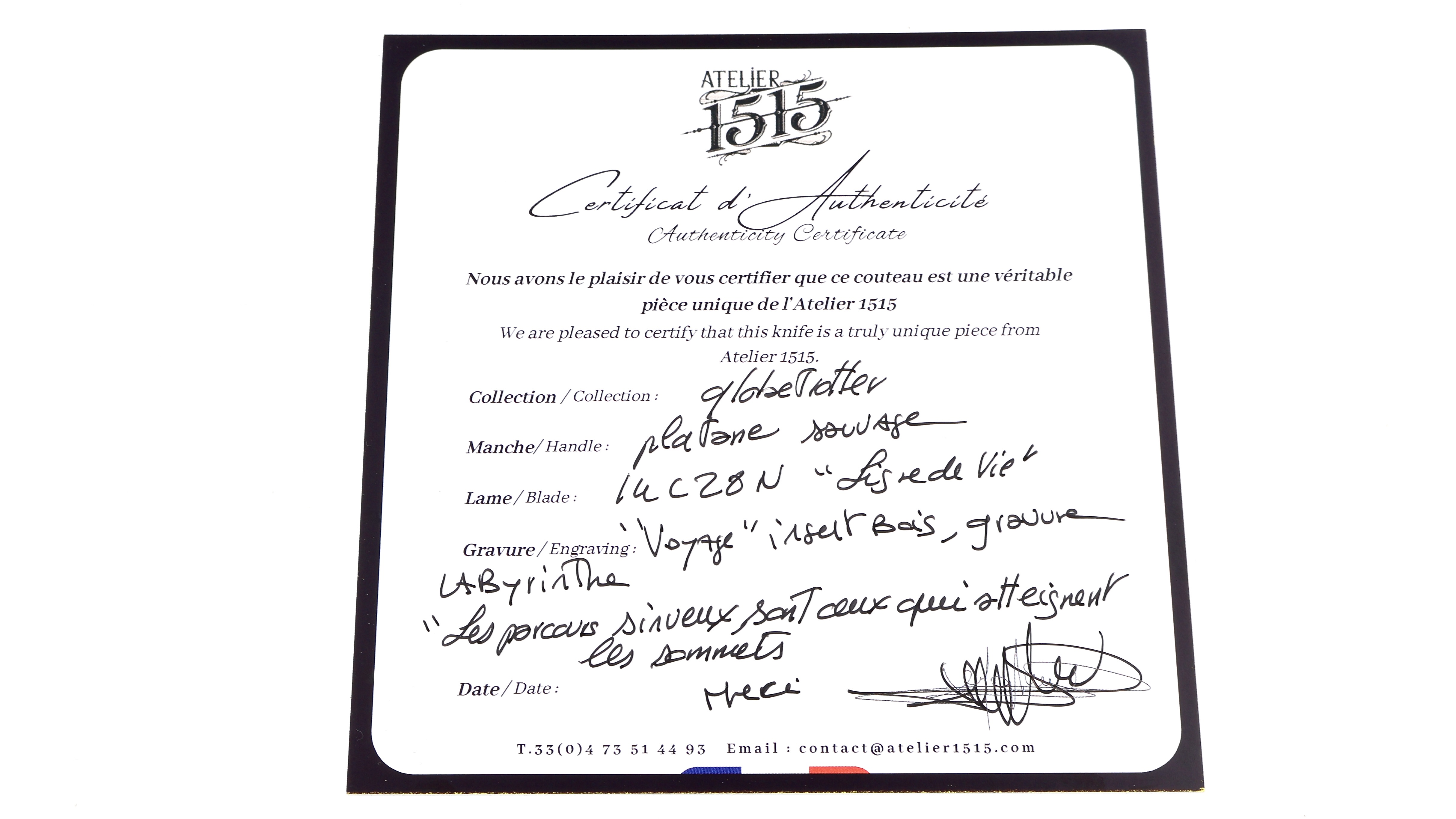 MANU LAPLACE 1515 Platane sauvage - ligne de vie 